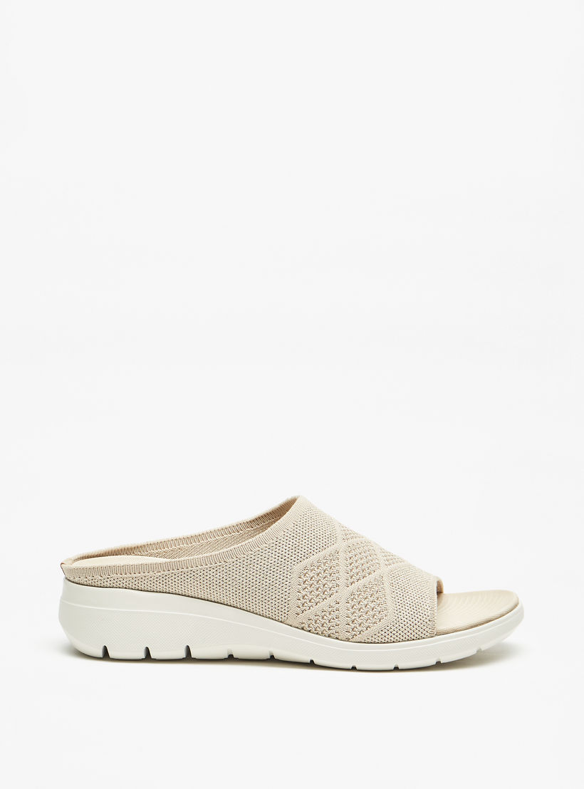 Flora Bella Textured Slide Comfort Sandals-women-shoes-sandals-heeled-image-3