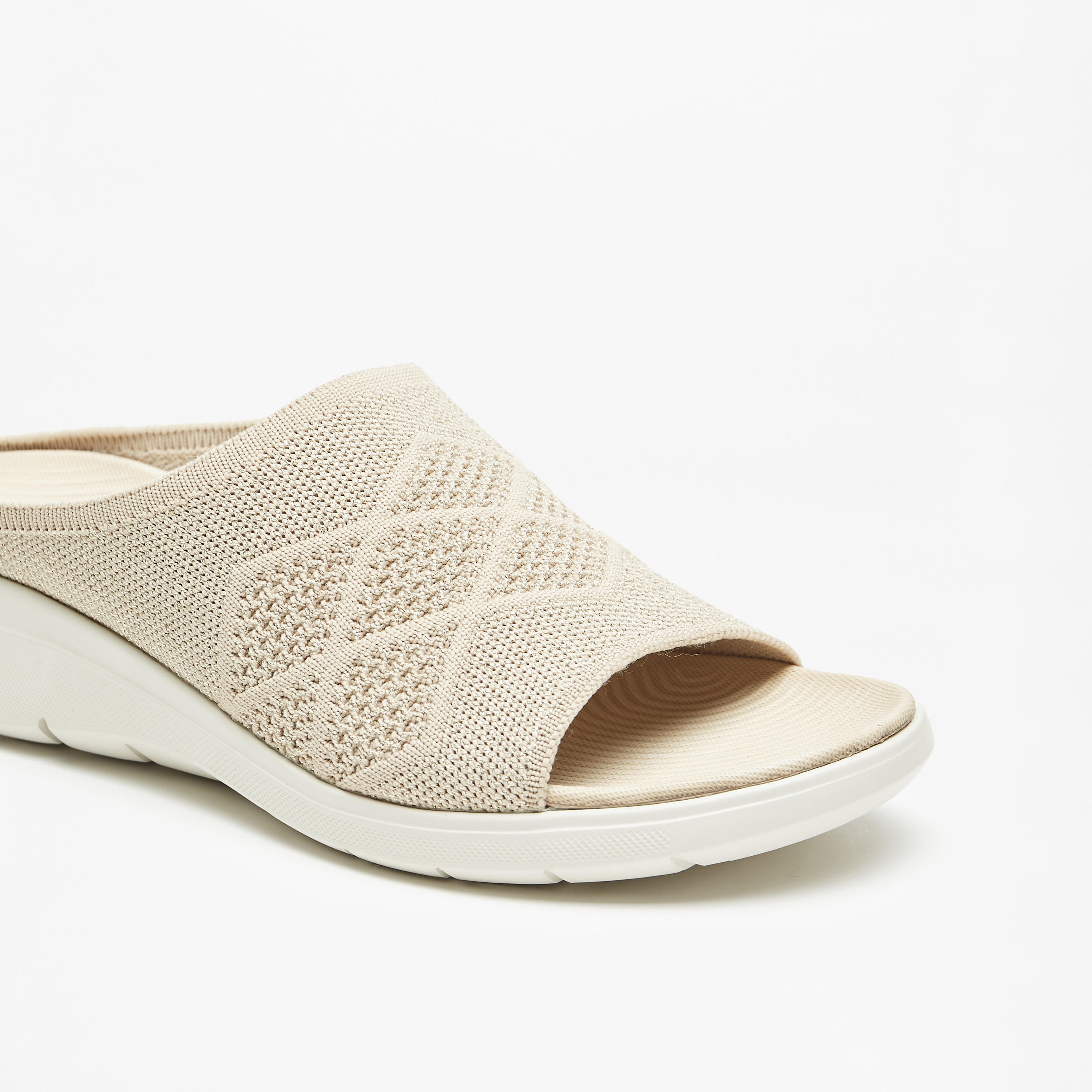 Flora Bella Textured Slide Comfort Sandals-women-shoes-sandals-heeled-image-5
