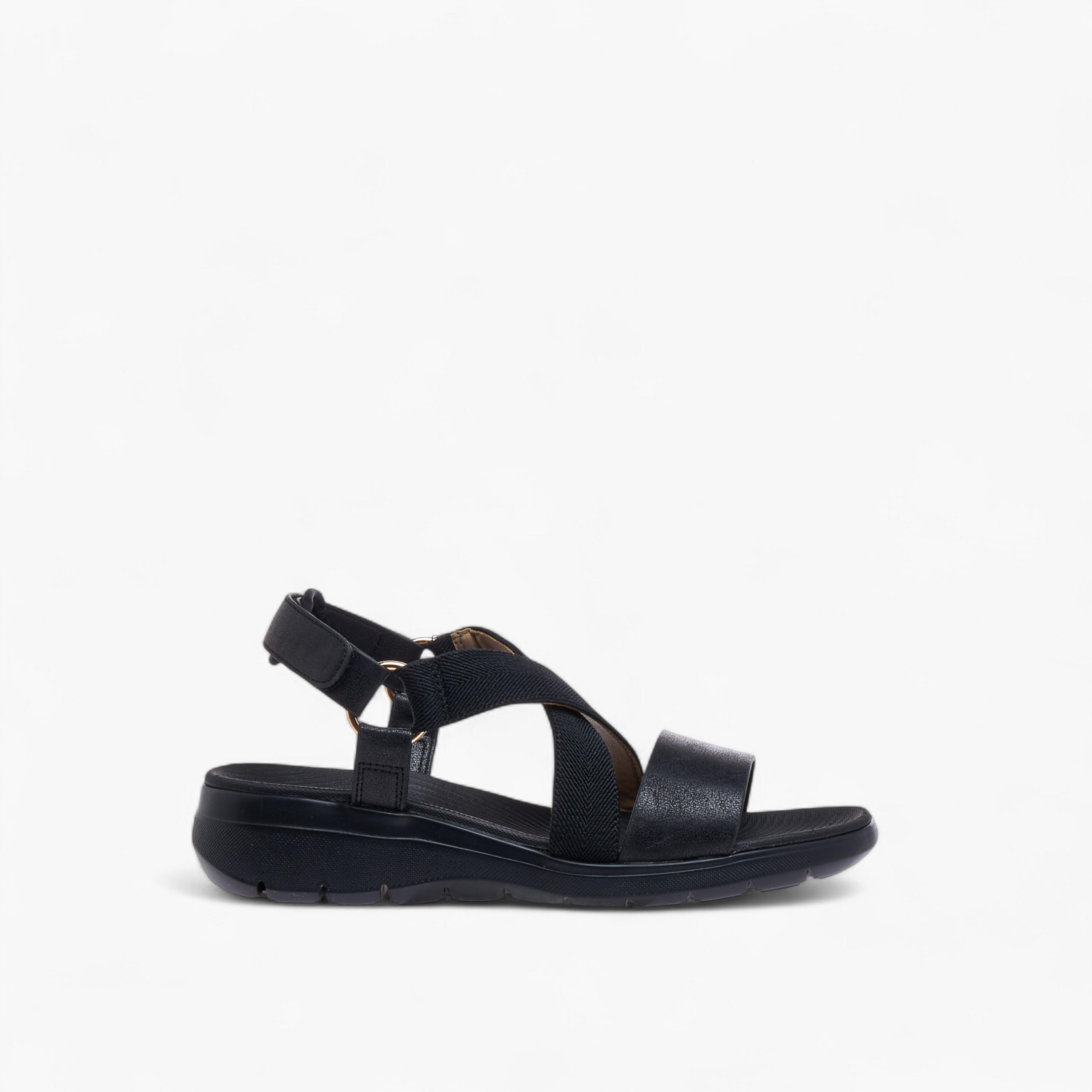 Flora Bella Cross Strap Sandals with Hook and Loop Closure-women-shoes-flats-sandals-image-2