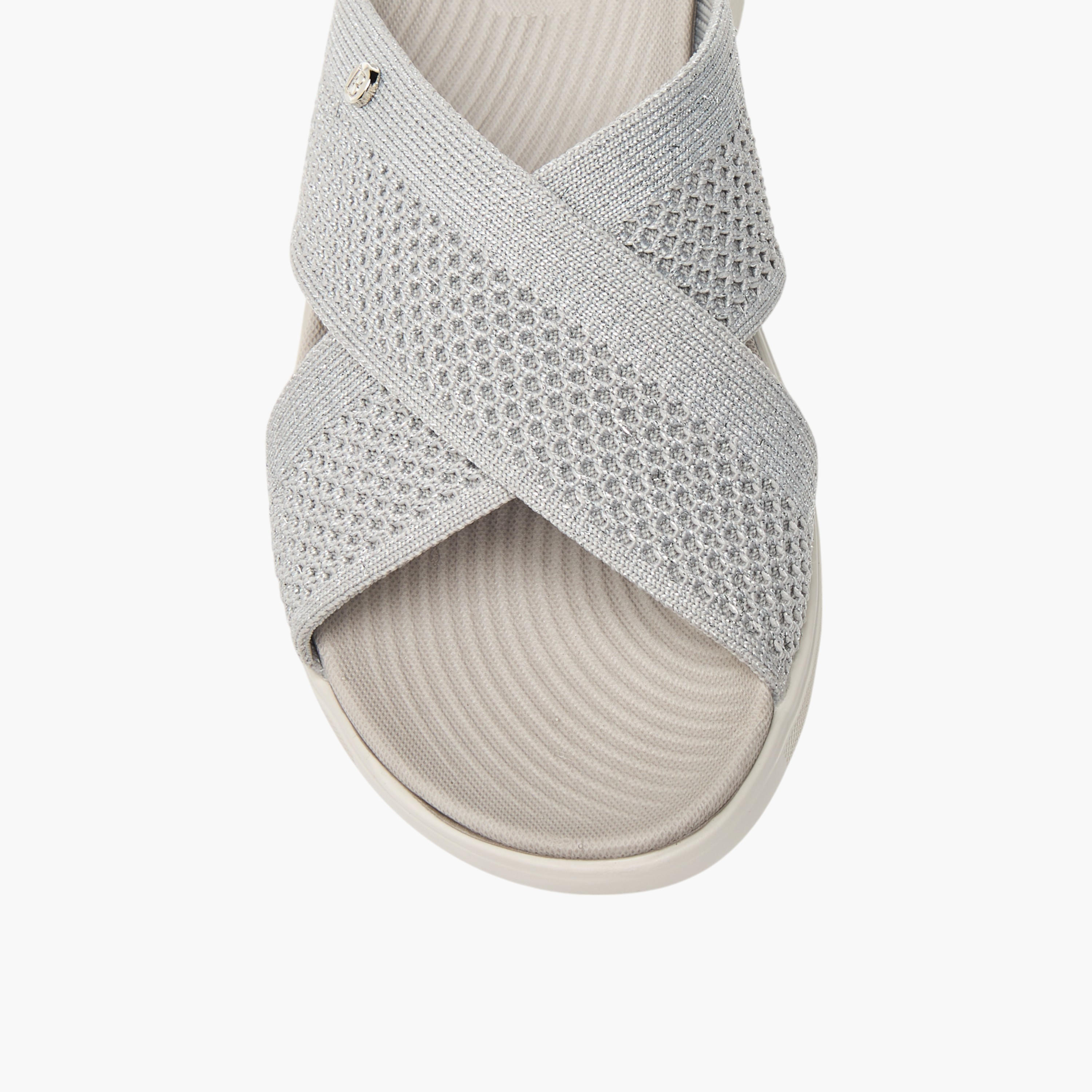 Flora Bella Textured Slip-On Cross Strap Comfort Sandals-women-shoes-sandals-heeled-image-4