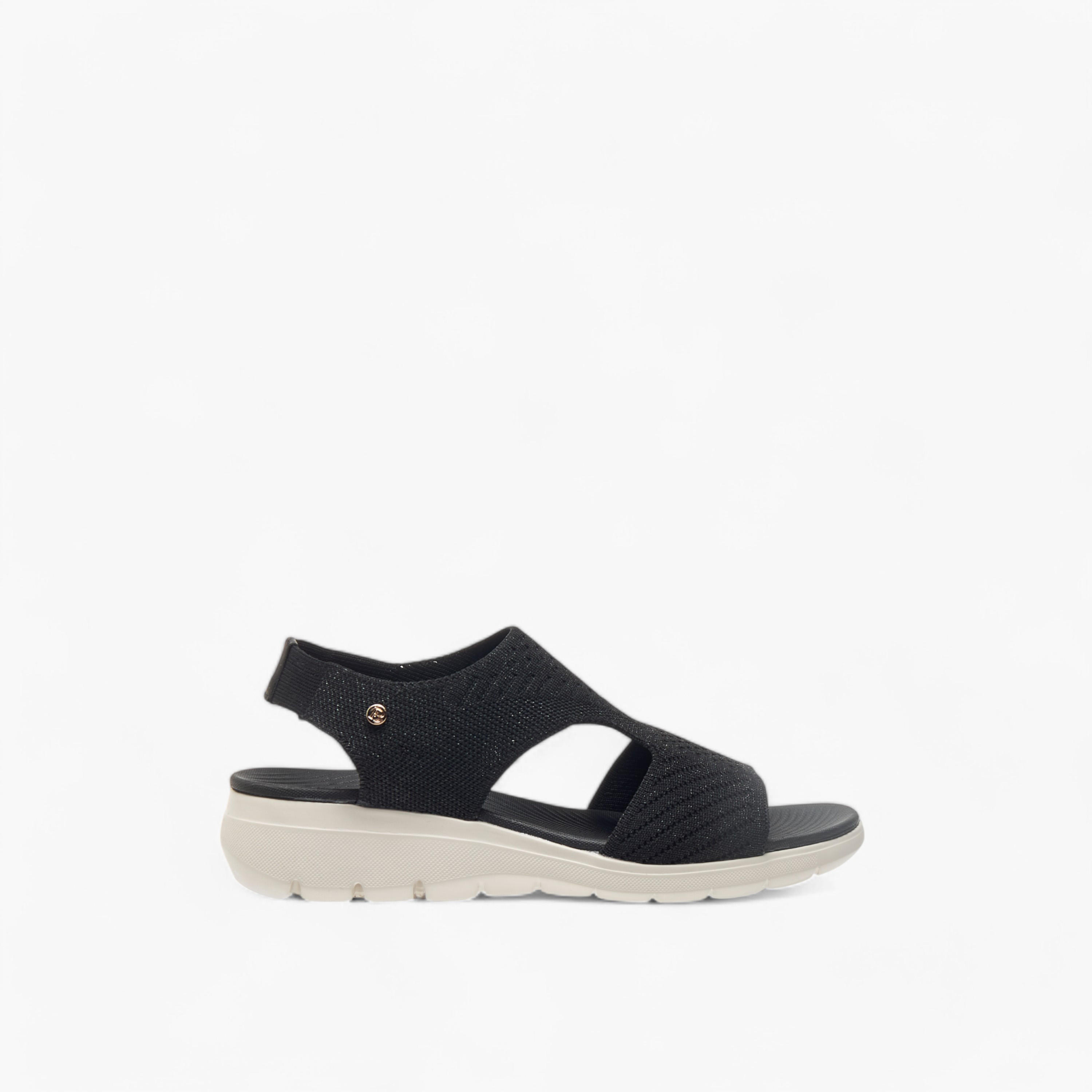 صندل مريح بارز الملمس بكعب ويدج وحزام من فلورا بيلا-women-shoes-sandals-heeled-image-3