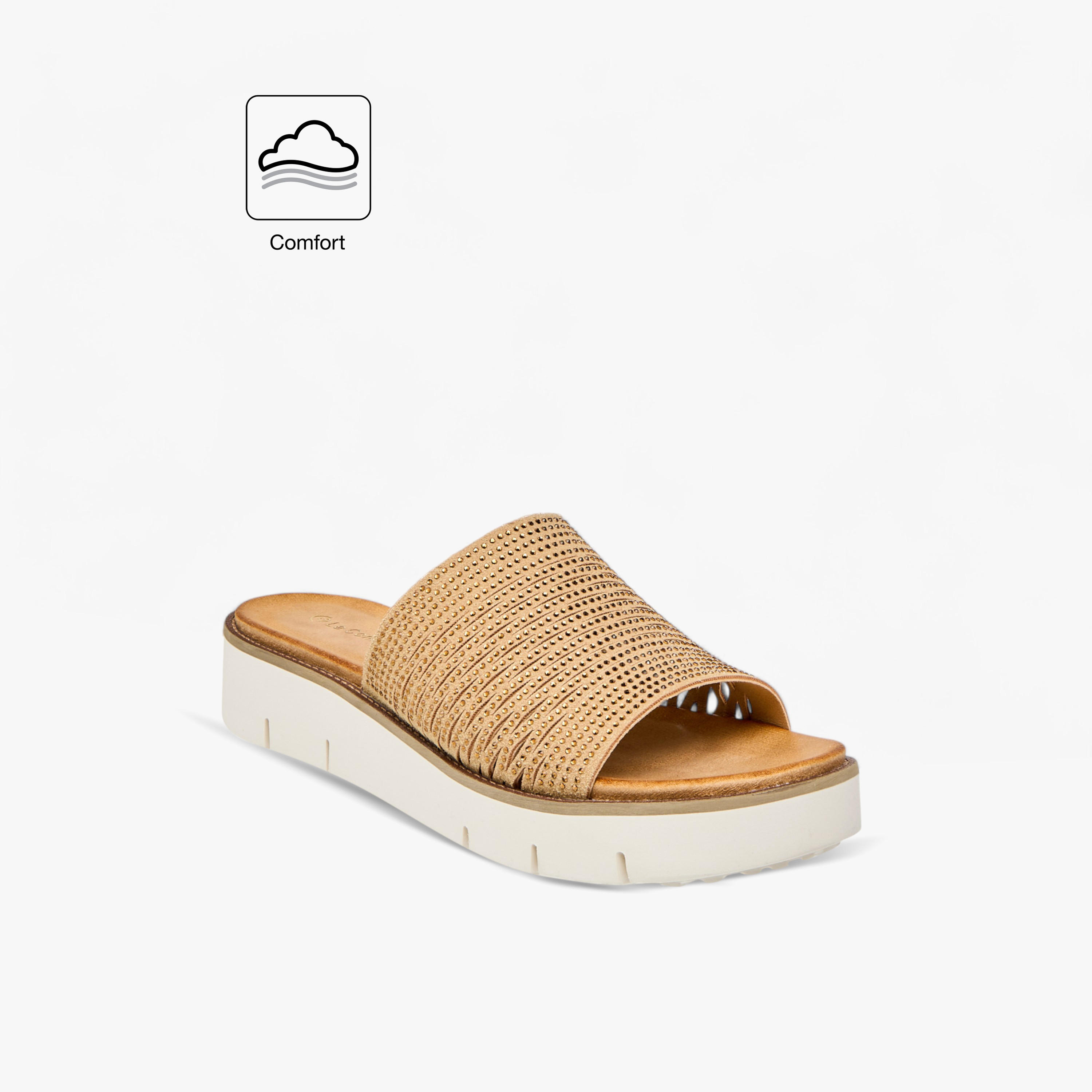 Le Confort Embellished Slip-On Comfort Sandals-women-shoes-flats-sandals-image-2