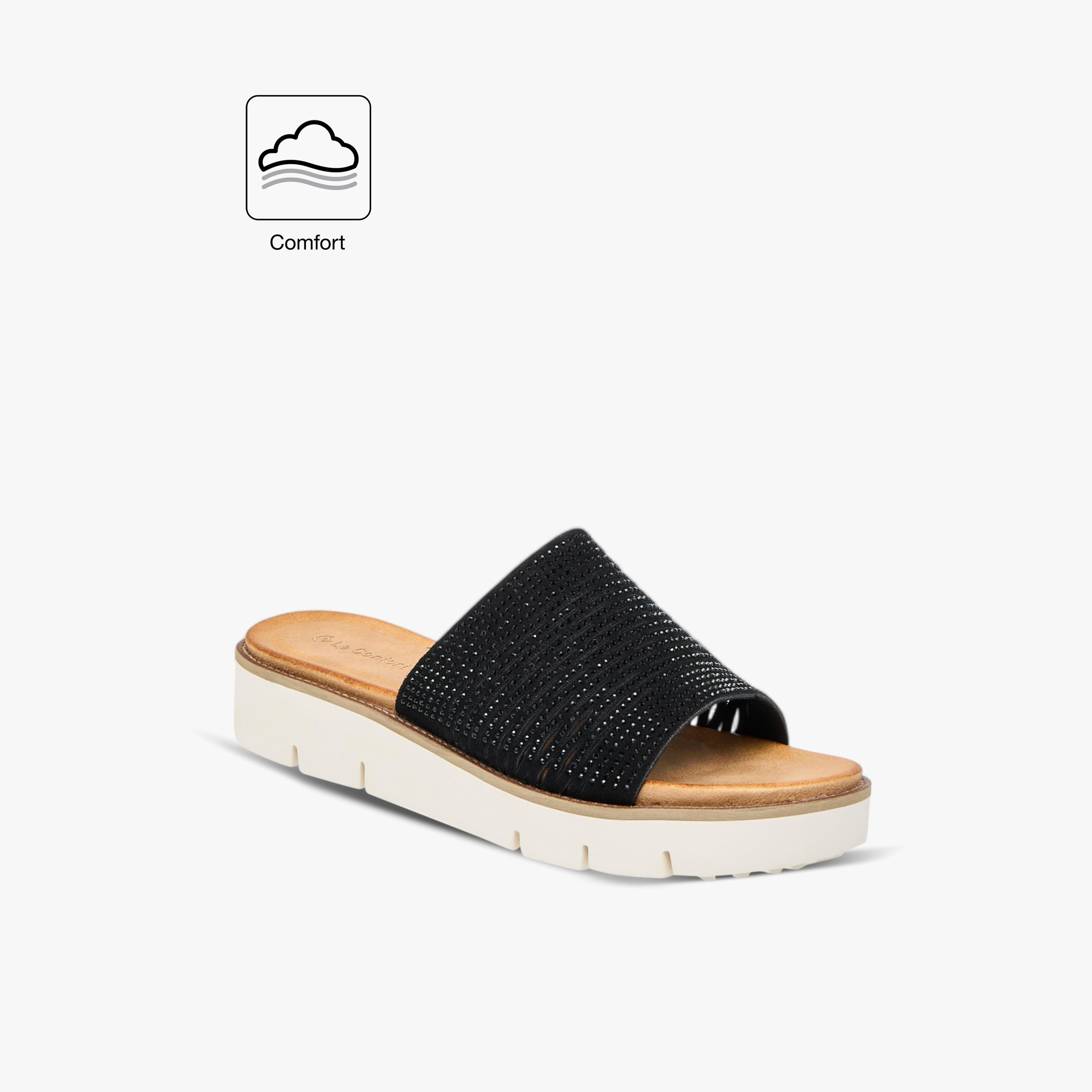 Le Confort Embellished Slip-On Comfort Sandals-women-shoes-flats-sandals-image-2