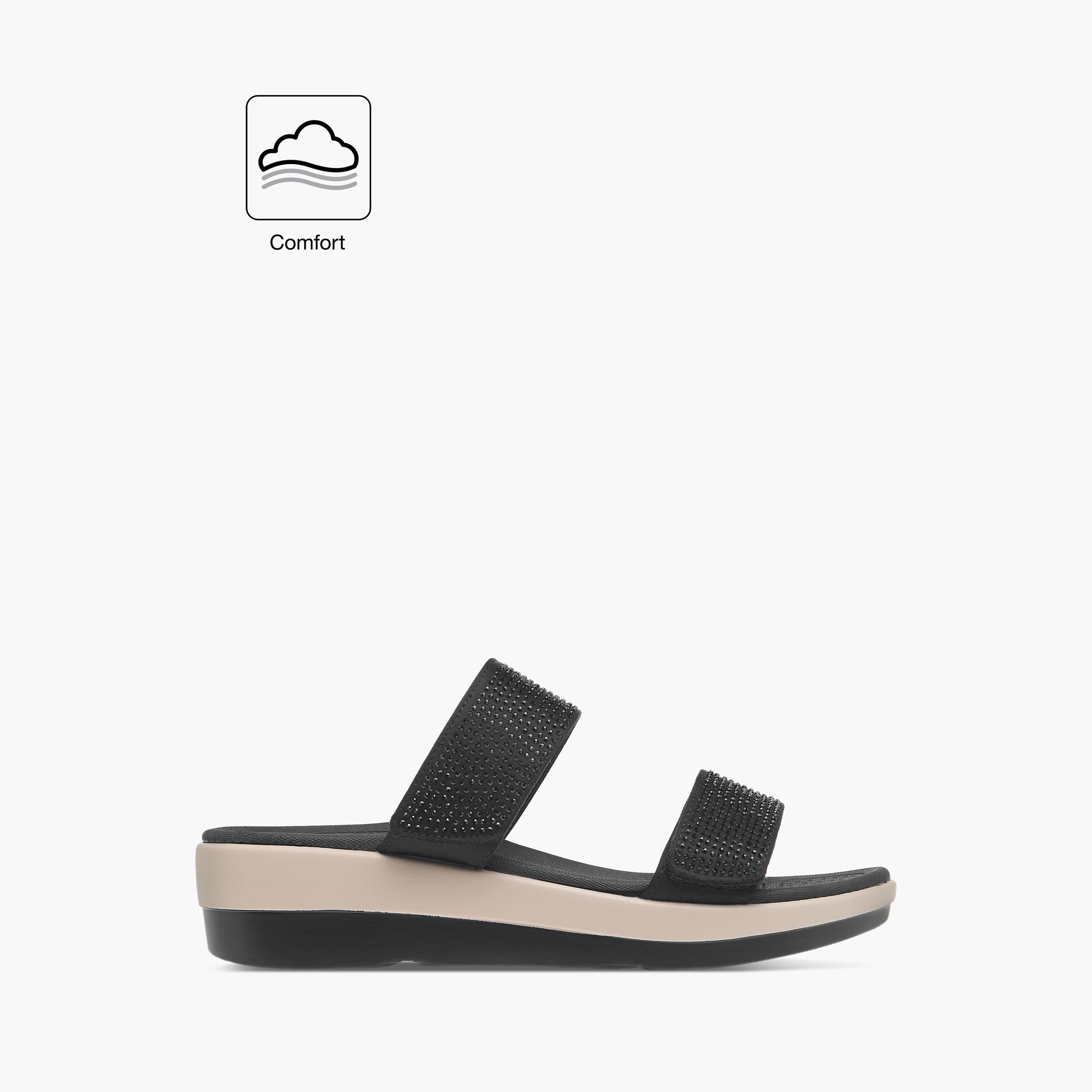 Le Confort Embellished Flatform Slip-On Comfort Sandals-women-shoes-flats-sandals-image-2