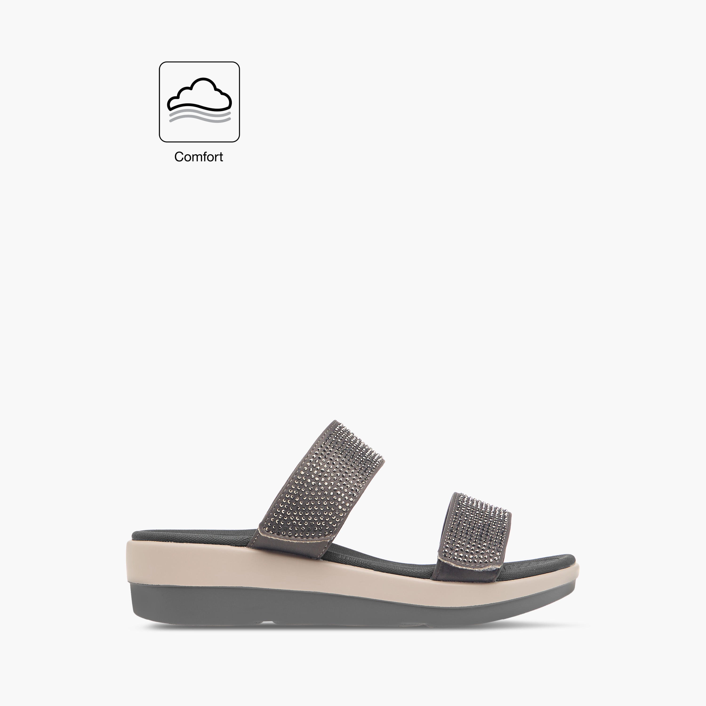 Le Confort Embellished Flatform Slip-On Comfort Sandals-women-shoes-flats-sandals-image-2