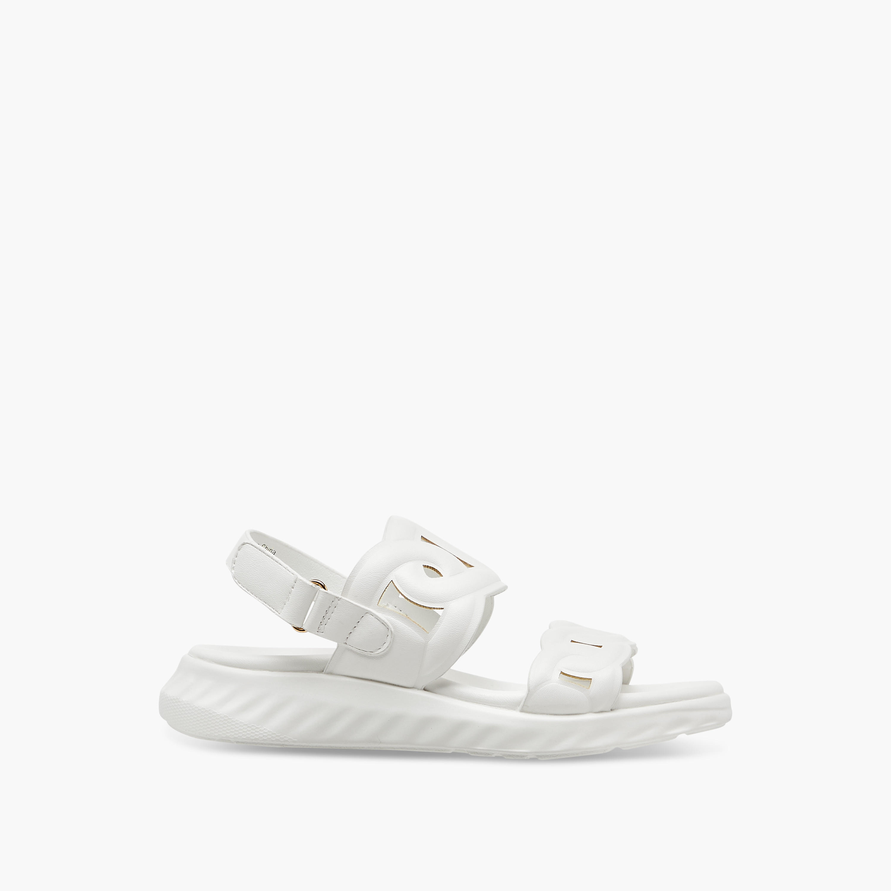 Le Confort Cutout Sandals with Hook and Loop Closure-girls-shoes-sandals-image-2