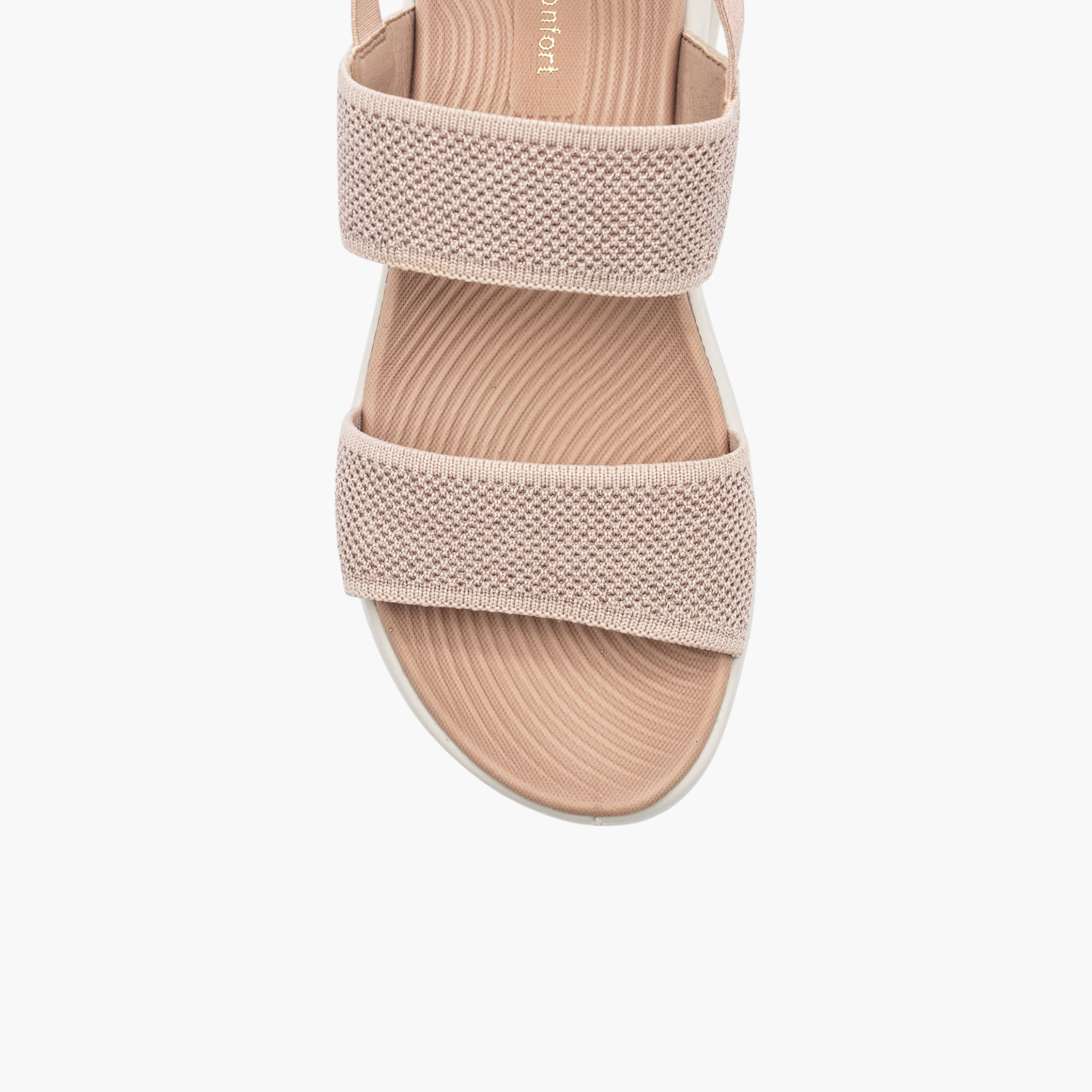 Le Confort Textured Comfort Sandals with Backstrap-women-shoes-sandals-heeled-image-3