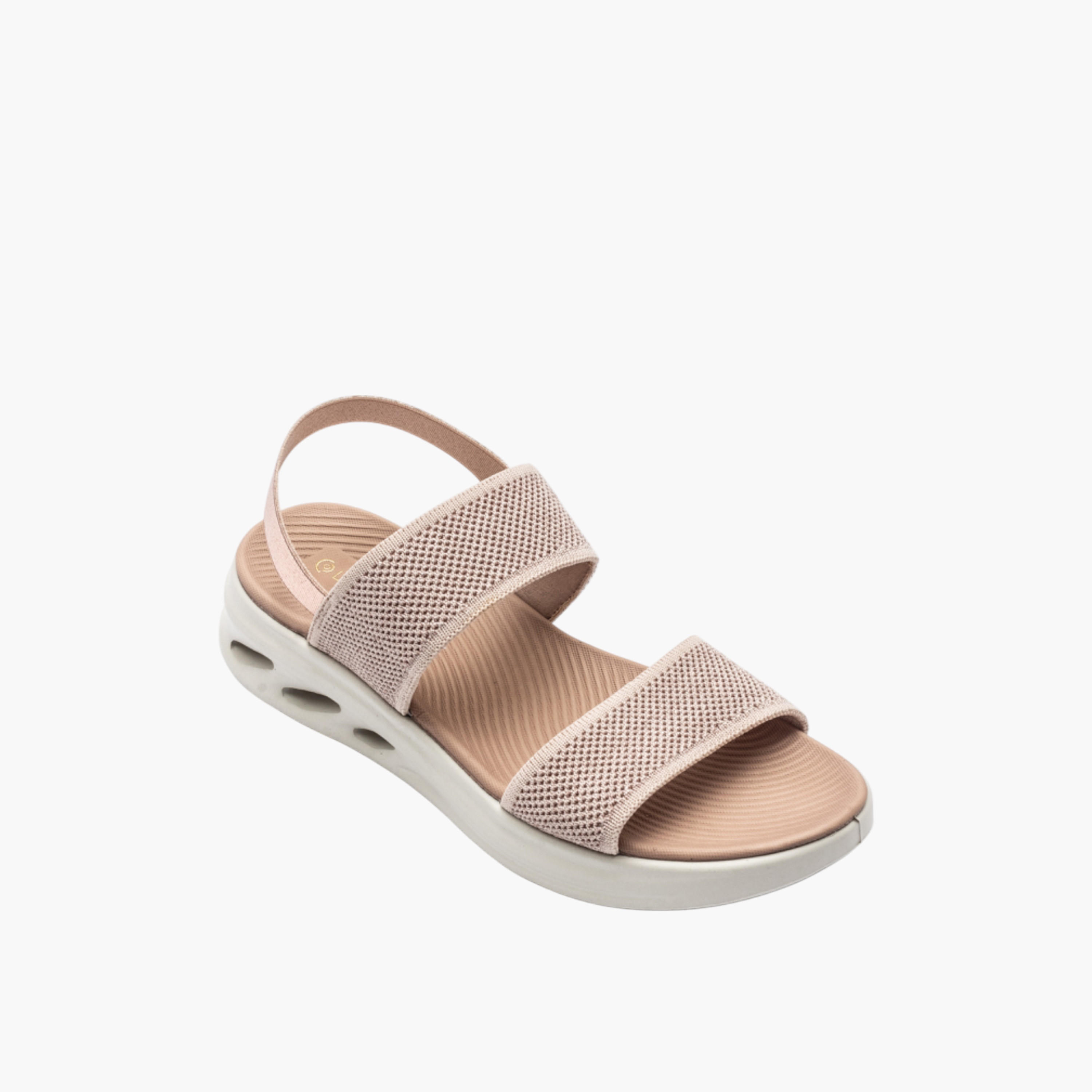 Le Confort Textured Comfort Sandals with Backstrap-women-shoes-sandals-heeled-image-2