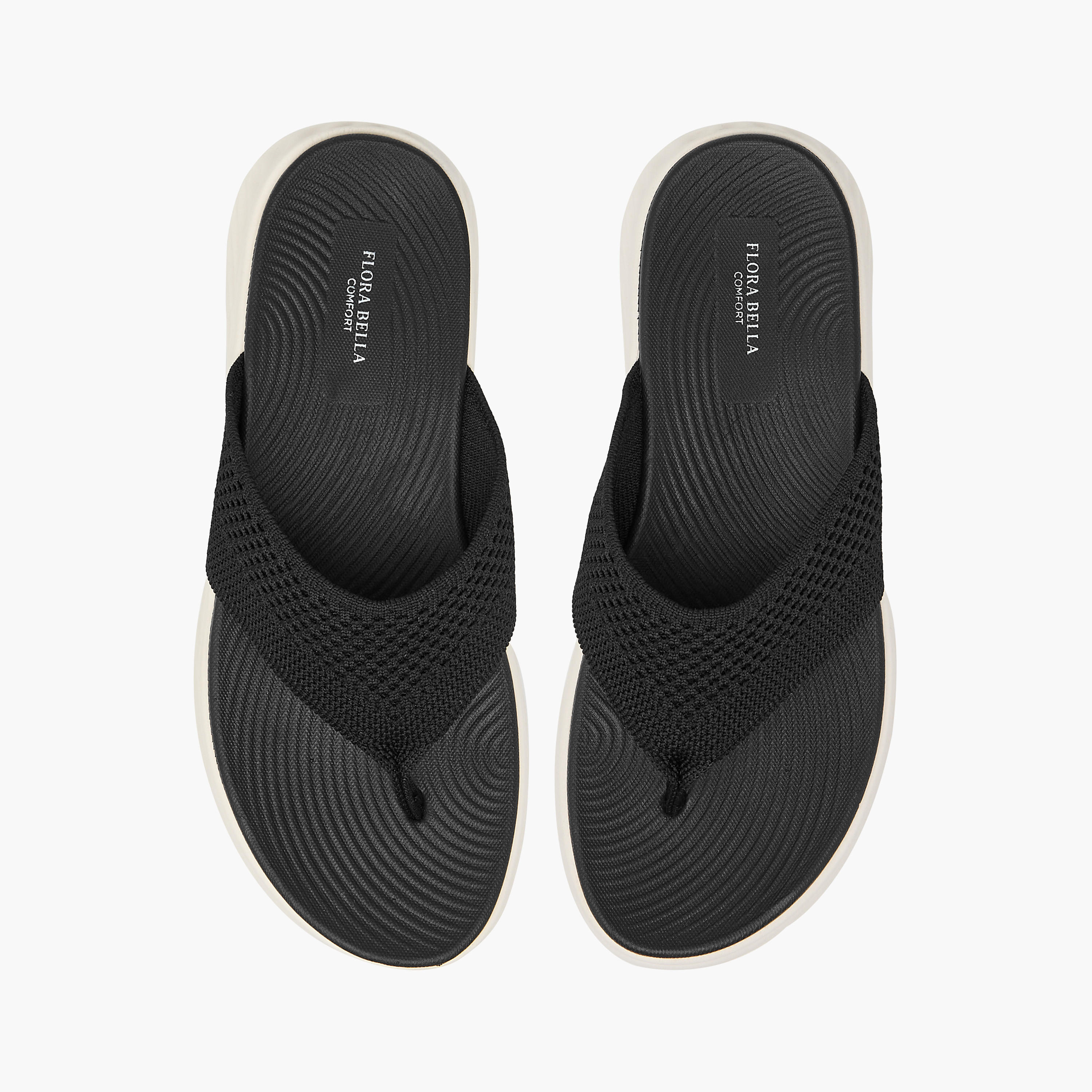 Flora Bella Textured Slip-On Thong Sandals-women-shoes-flats-sandals-image-1