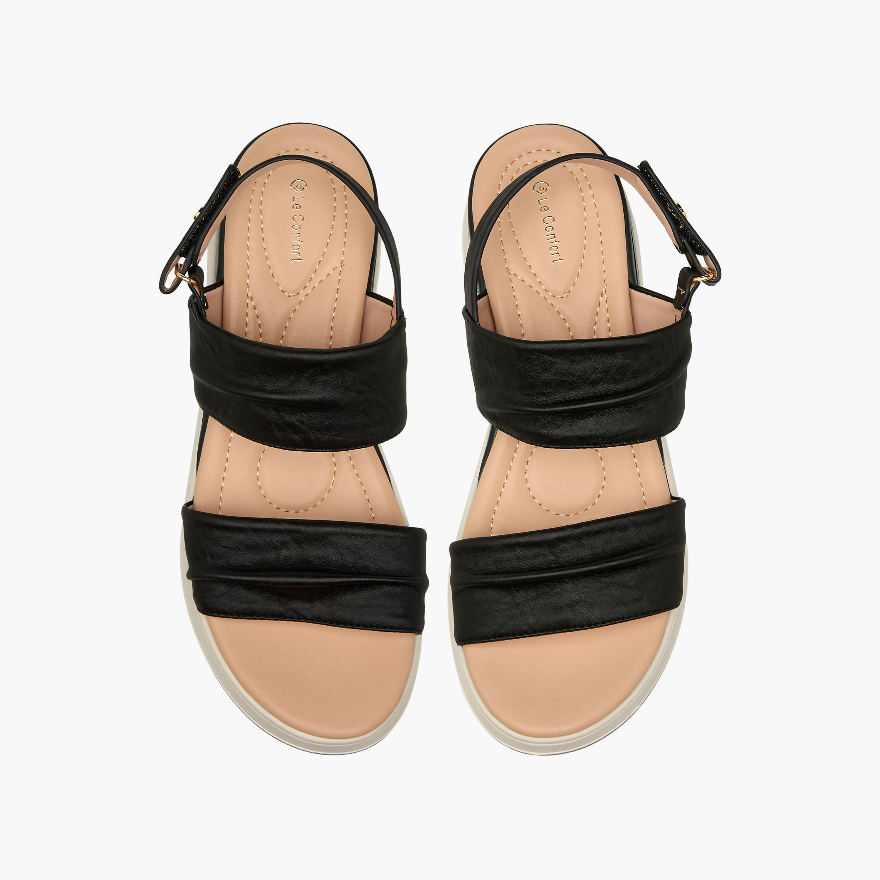 Le Confort Women Platform Heel Strap Sandals-women-shoes-sandals-heeled-image-1