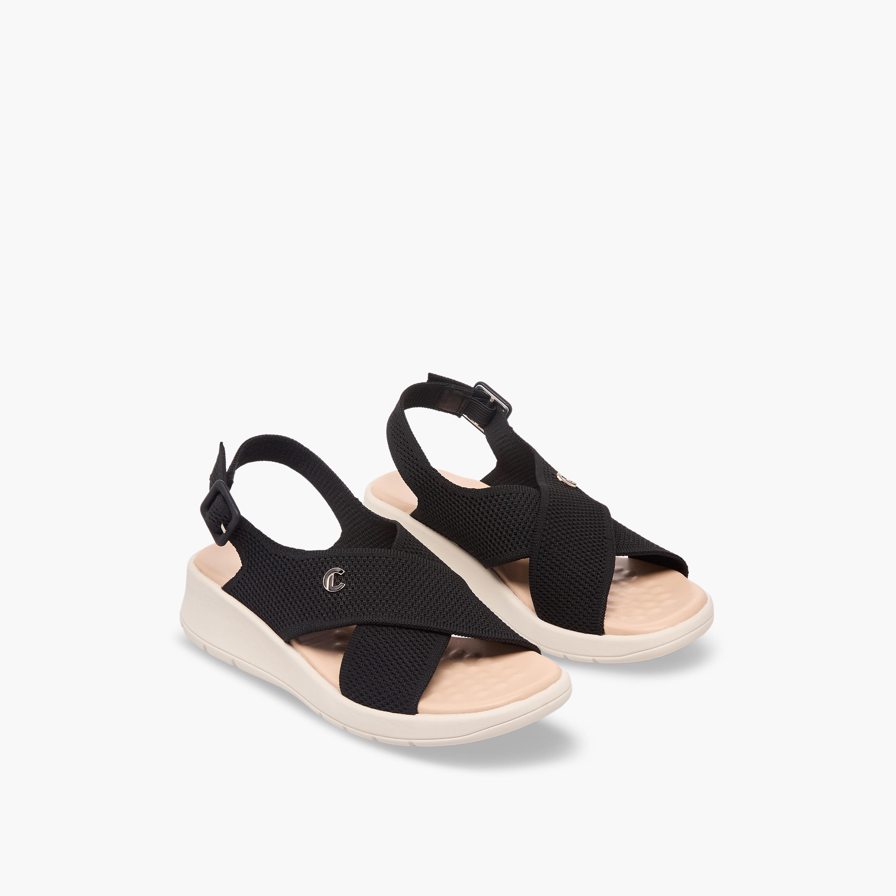 Le Confort Women Buckle Closure Strap Sandals-women-shoes-sandals-heeled-image-1