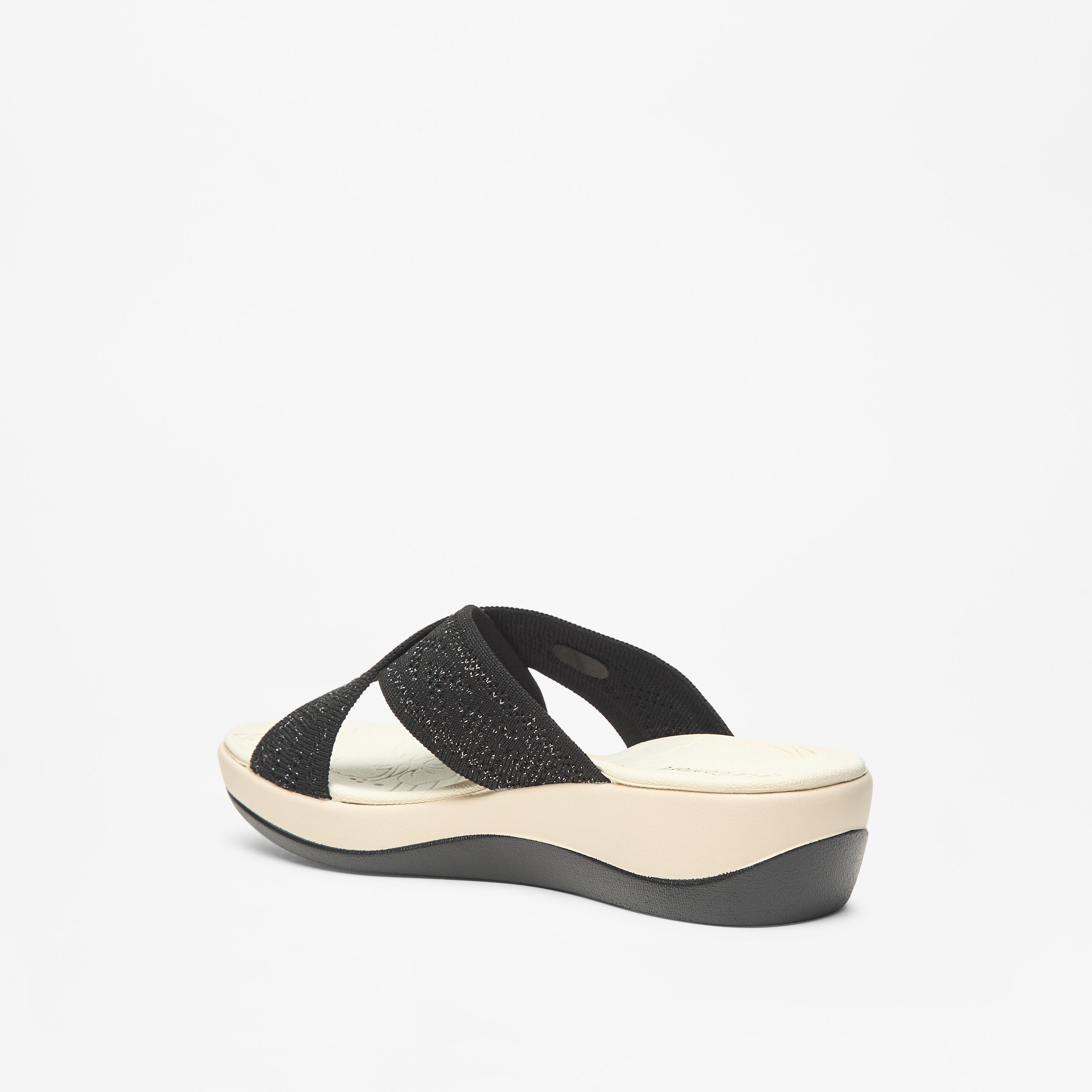 صندل مريح سهل الارتداء بارز الملمس بحزام متقاطع وكعب فلاتفورم من لو كونفورت-women-shoes-heels-image-8