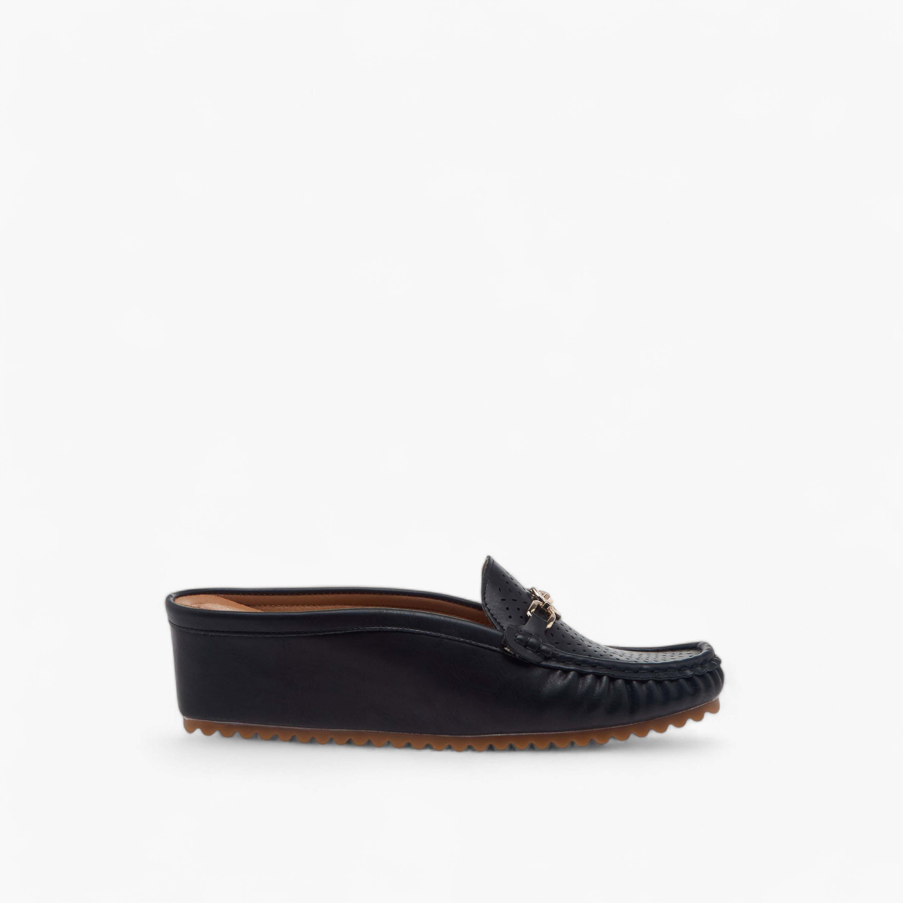 Le Confort Metal Accent Slip-On Flatform Comfort Mules-women-shoes-heels-image-3