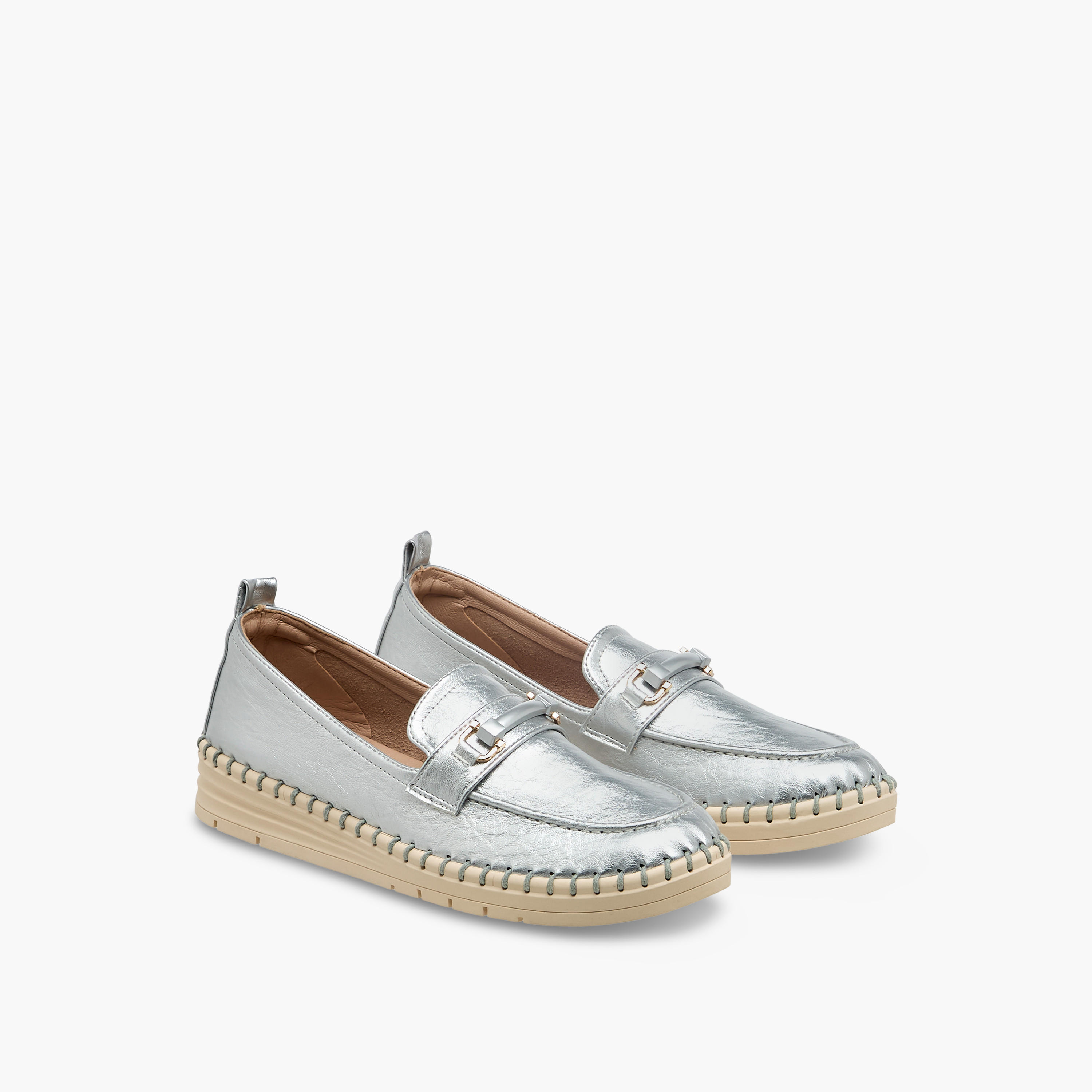 Le Confort Women Metallic Loafers-women-shoes-loafersandmoccasins-image-1