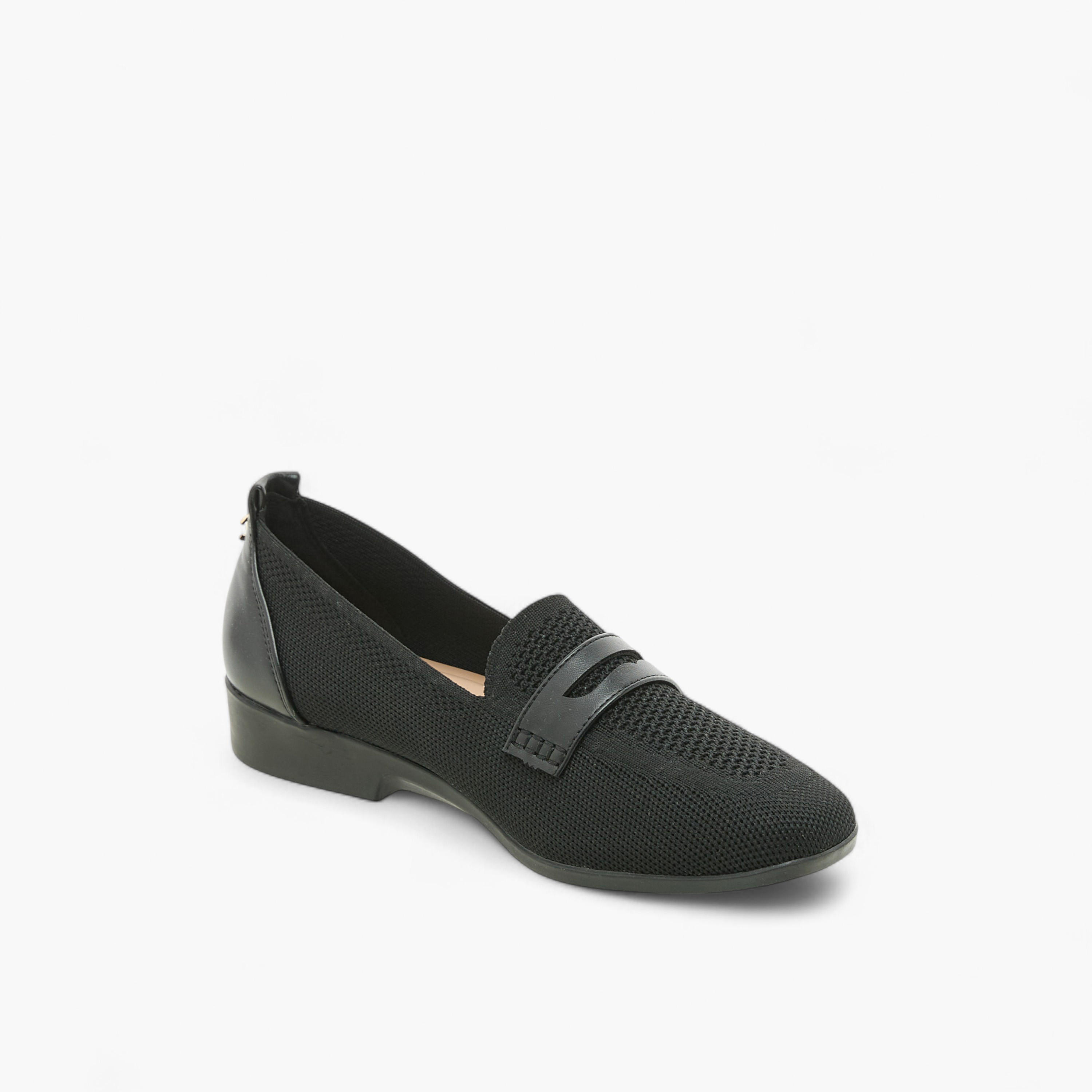 حذاء لوفر سهل الارتداء فلاينيت بارز الملمس بكعب عريض من لو كونفورت-women-shoes-loafersandmoccasins-image-7
