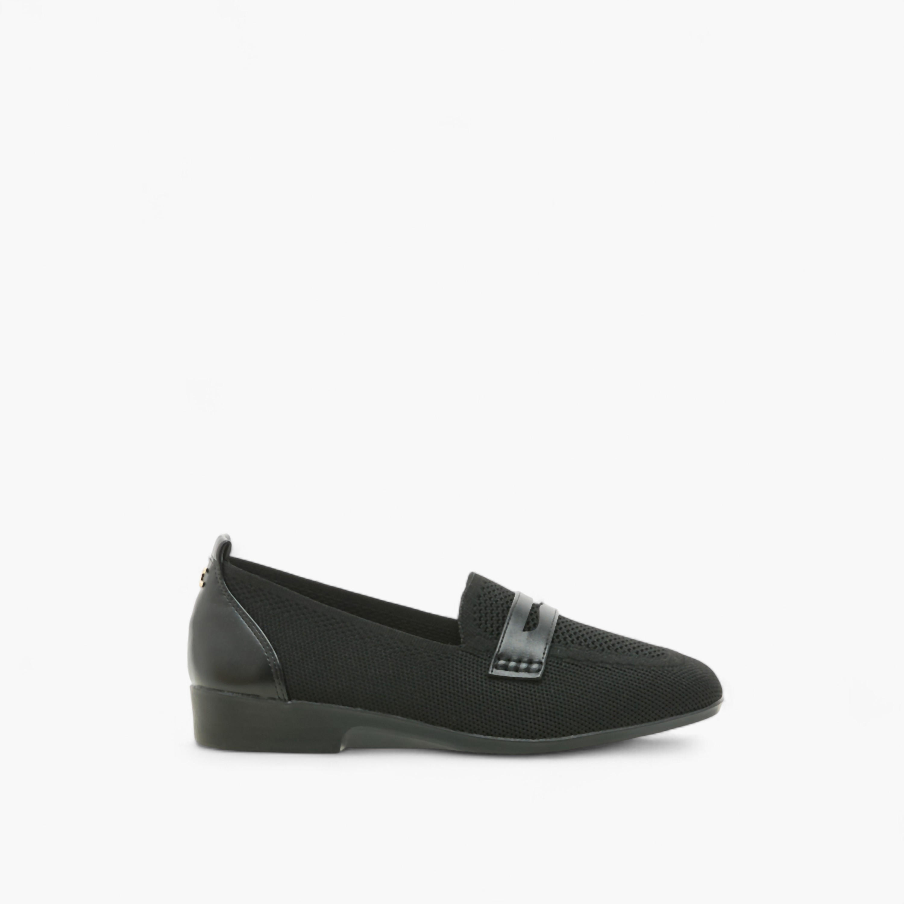 Le Confort Flyknit Textured Slip-On Loafers with Platform Heels-women-shoes-loafersandmoccasins-image-3