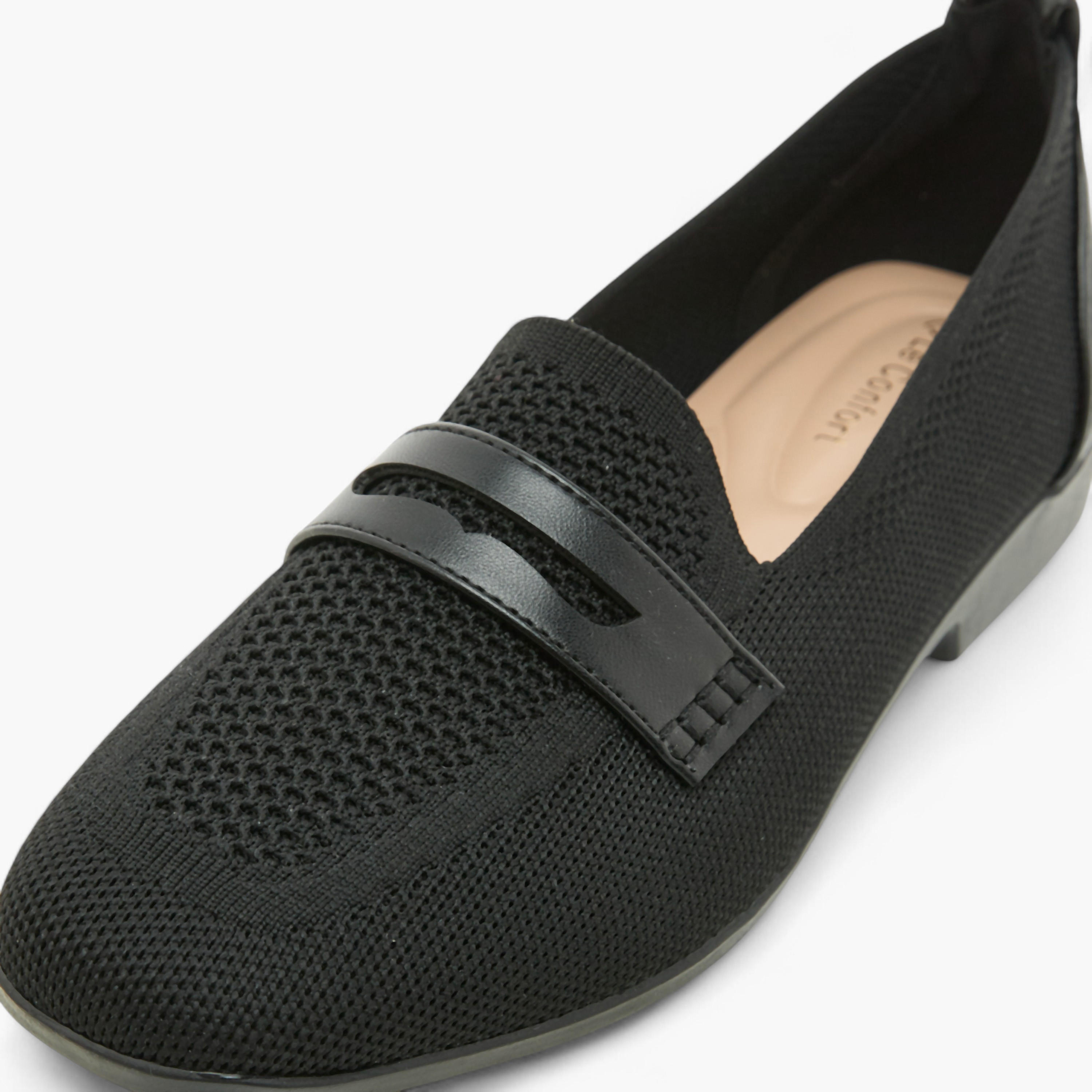 حذاء لوفر سهل الارتداء فلاينيت بارز الملمس بكعب عريض من لو كونفورت-women-shoes-loafersandmoccasins-image-9