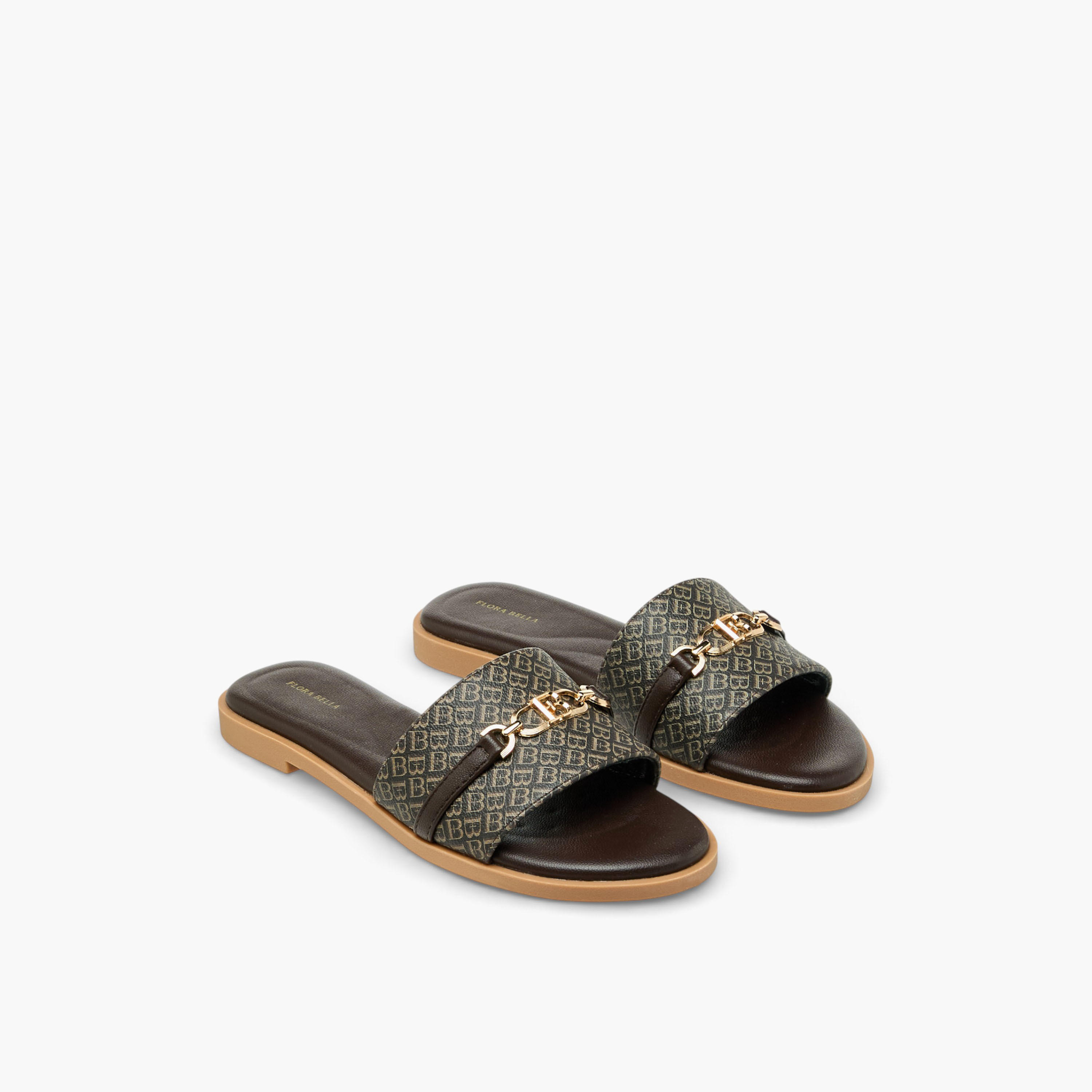 Flora Bella Women Monogram Print Slip-On Sandals-women-shoes-flats-sandals-image-1