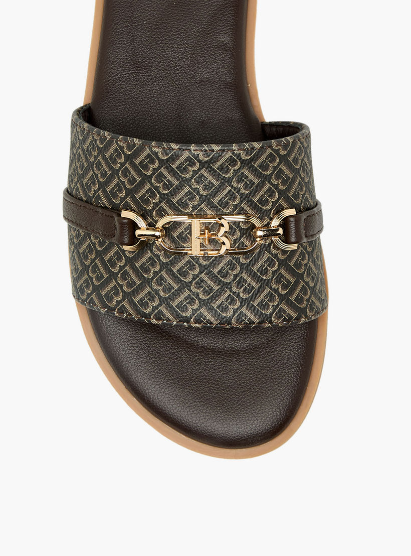 Flora Bella Women Monogram Print Slip-On Sandals-women-shoes-flats-sandals-image-5