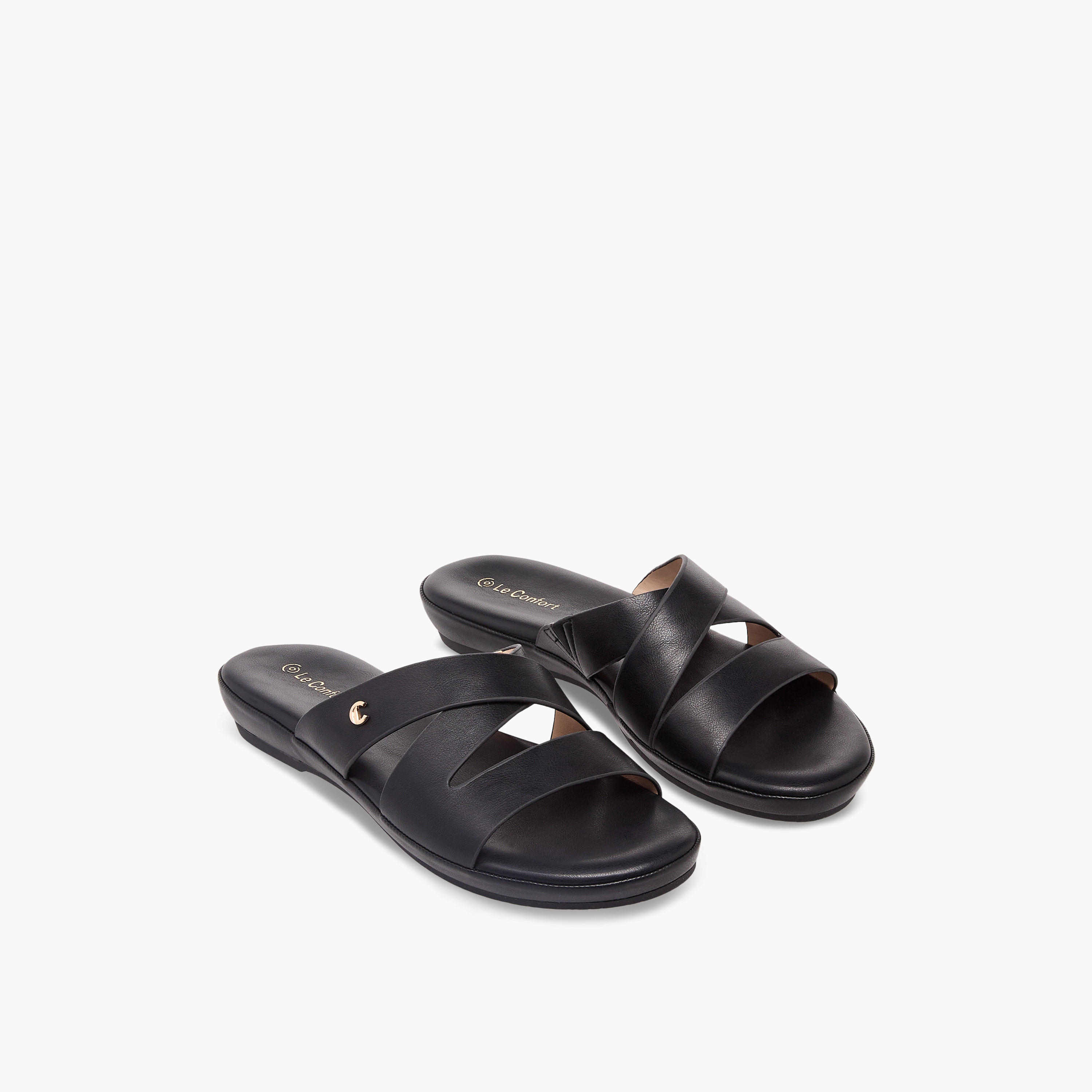 Le Confort Women Slip-On Sandals-women-shoes-sandals-flats-image-1