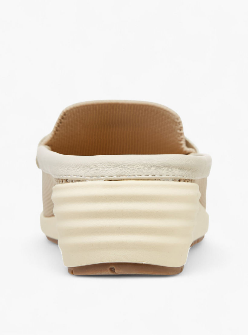 Le Confort Metal Accent Flyknit Slip-On Mules with Wedge Heels-women-shoes-sandals-heeled-image-5