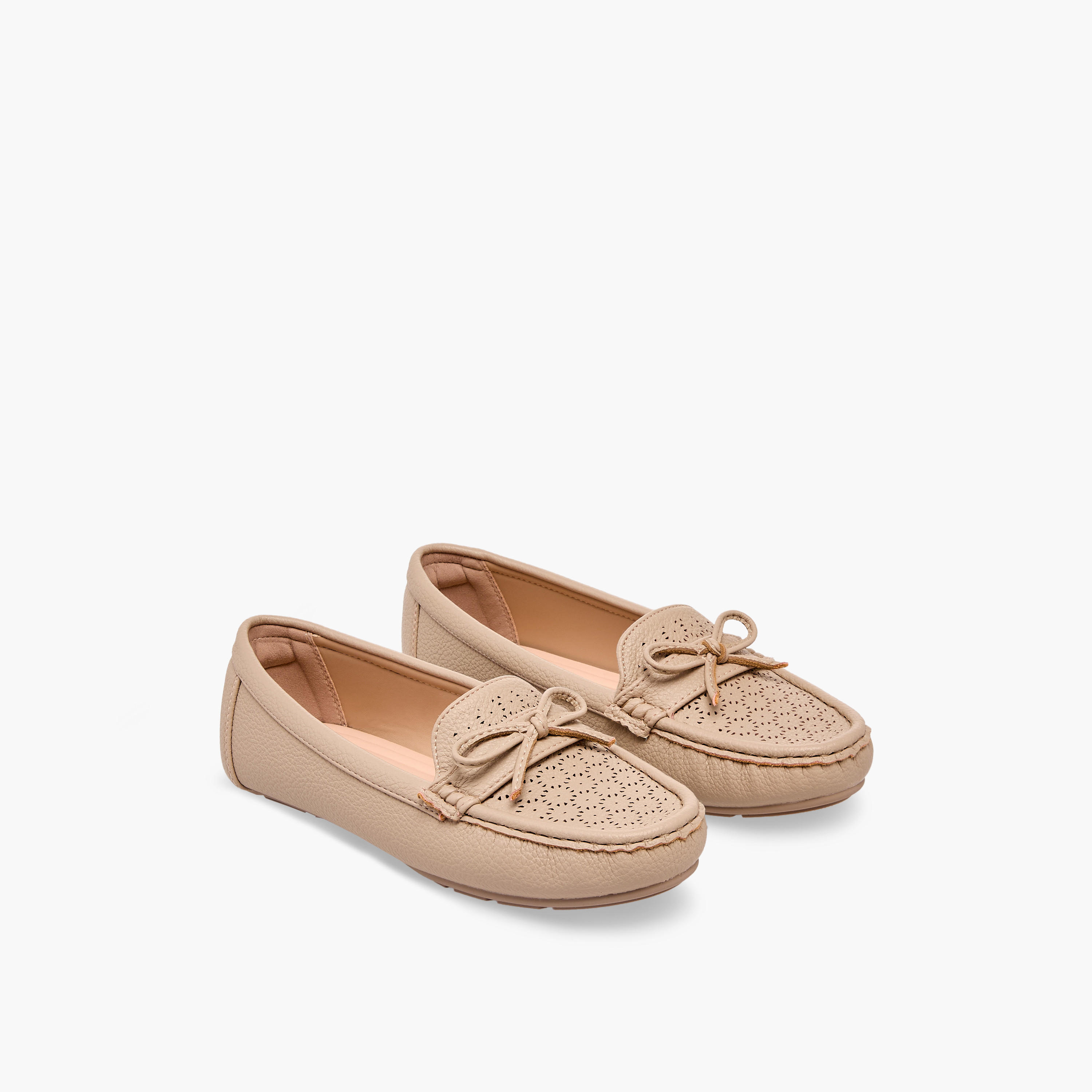 Le Confort Women Laser Cut Detail Moccasins-women-shoes-loafersandmoccasins-image-1