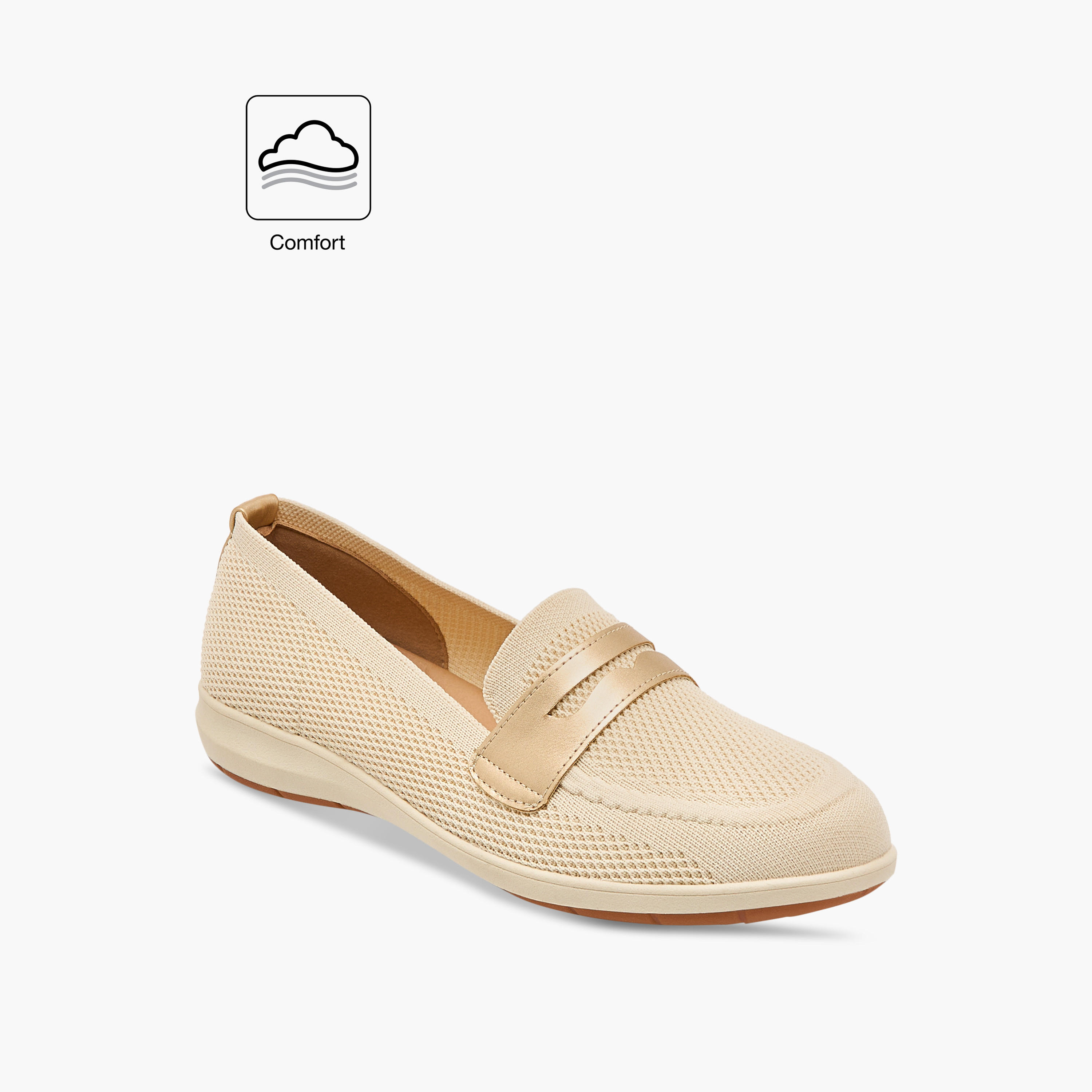 Le Confort Mesh Slip-On Comfort Loafers with Cutout Detail-women-shoes-loafersandmoccasins-image-8