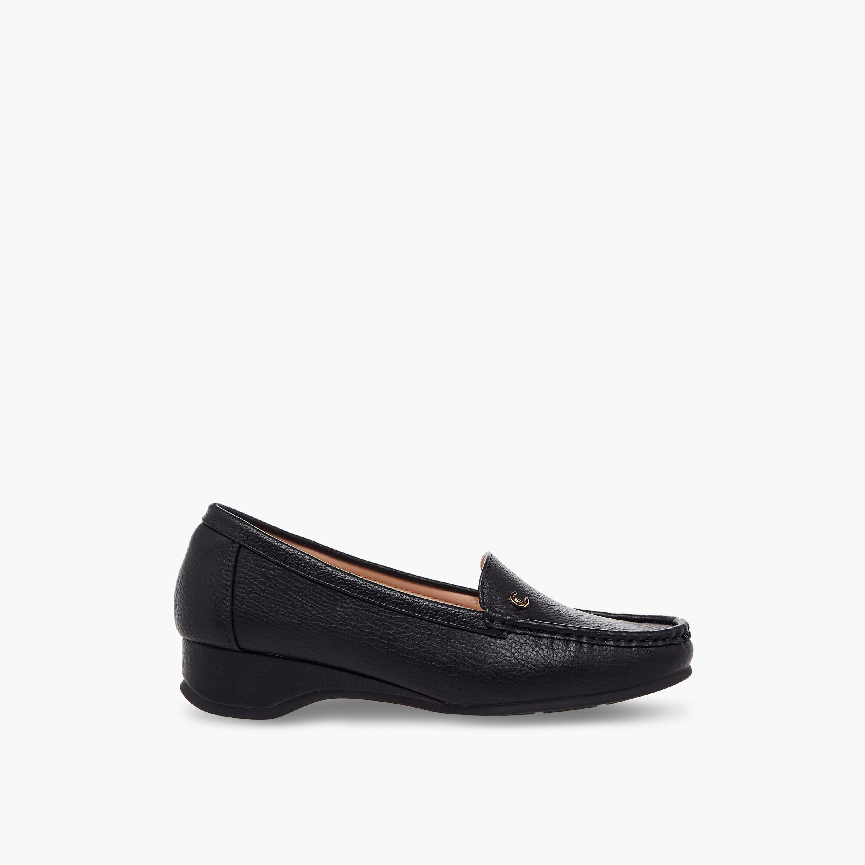 Le Confort Women Textured Wedge Heel Loafers-women-shoes-loafersandmoccasins-image-3