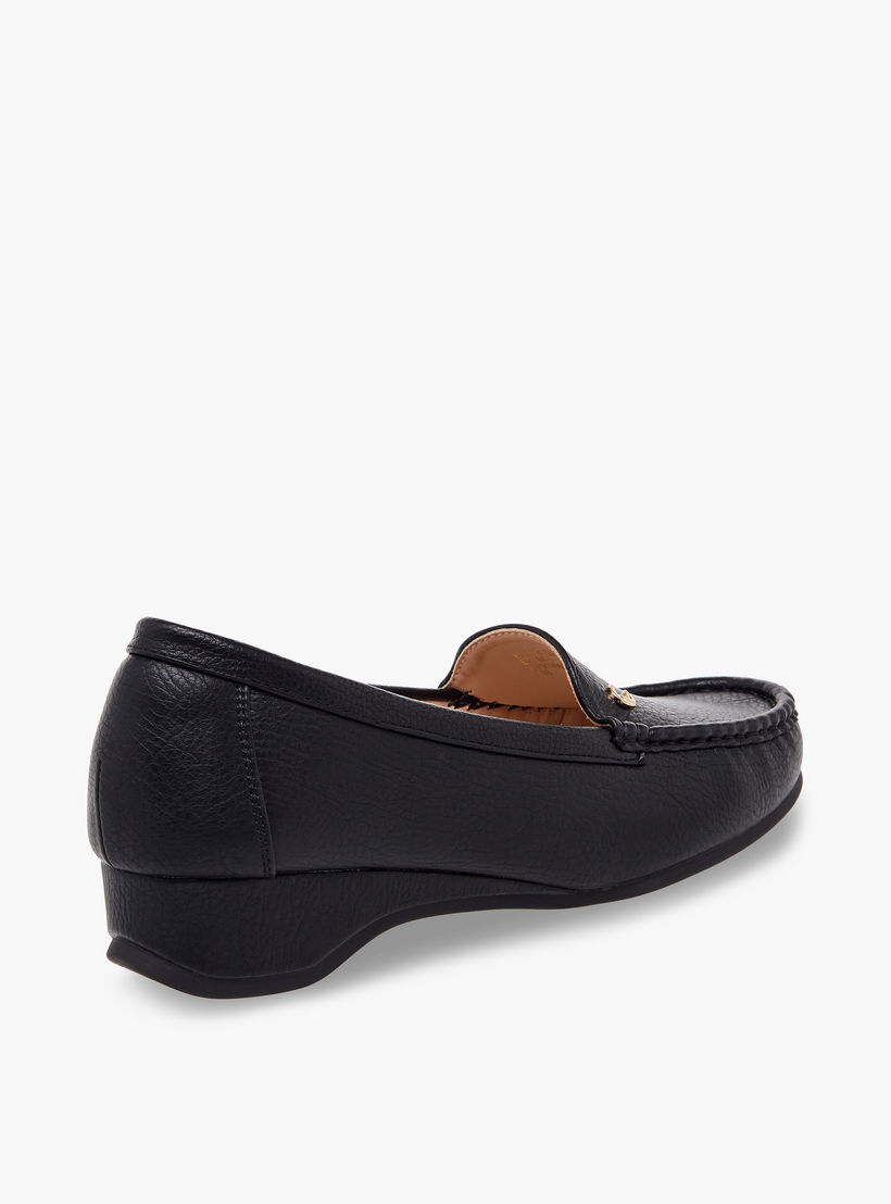 Le Confort Women Textured Wedge Heel Loafers-women-shoes-loafersandmoccasins-image-6