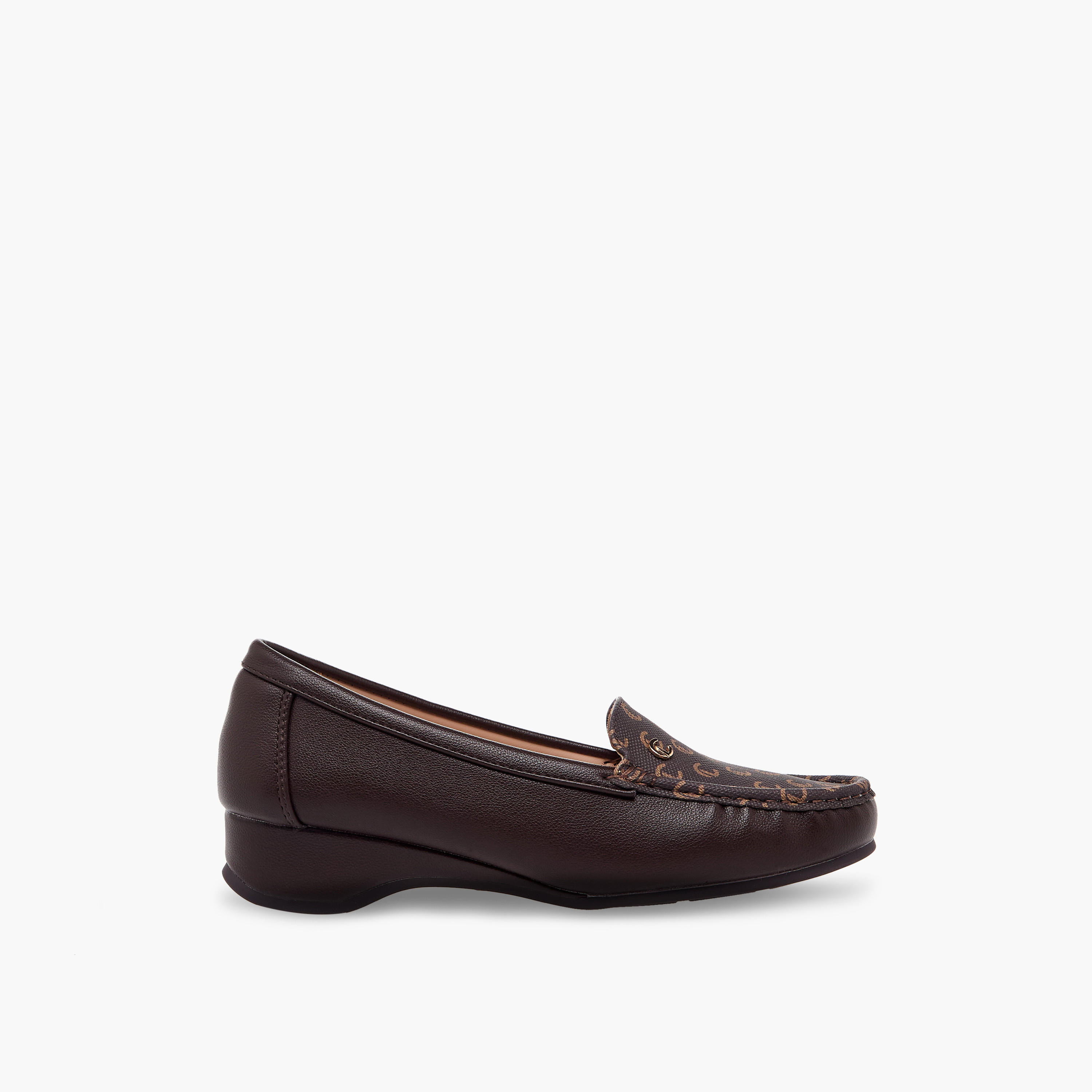 Le Confort Women Monogram Wedge Heel Loafers-women-shoes-loafersandmoccasins-image-3
