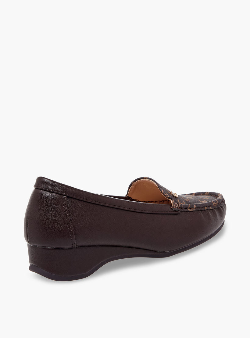 Le Confort Women Monogram Wedge Heel Loafers-women-shoes-loafersandmoccasins-image-6