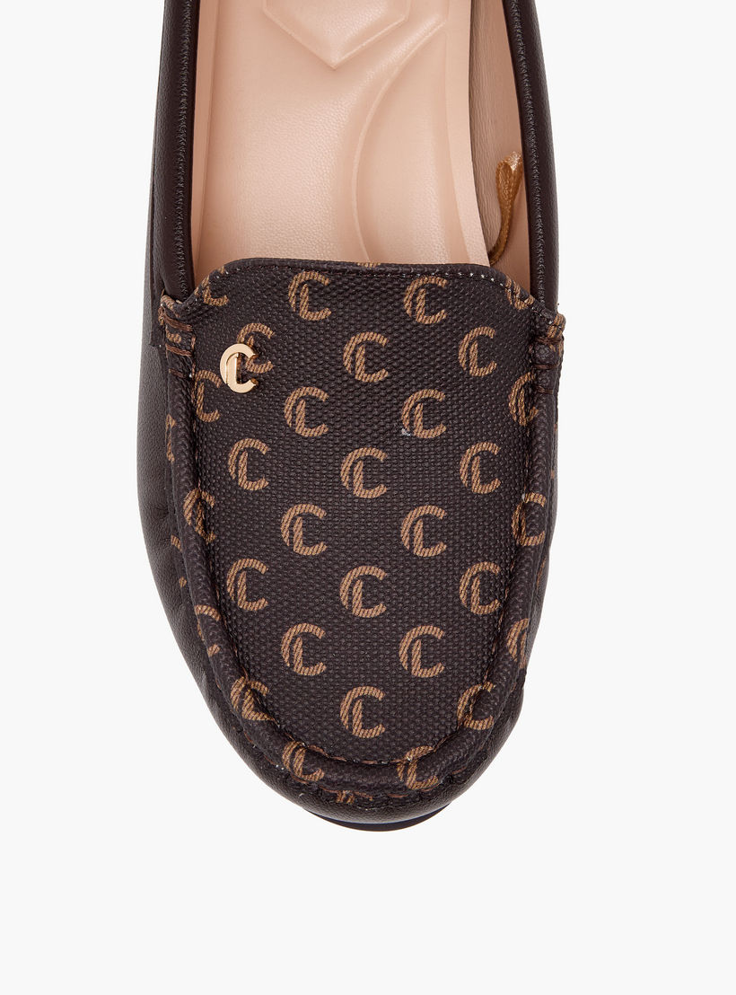 Le Confort Women Monogram Wedge Heel Loafers-women-shoes-loafersandmoccasins-image-7