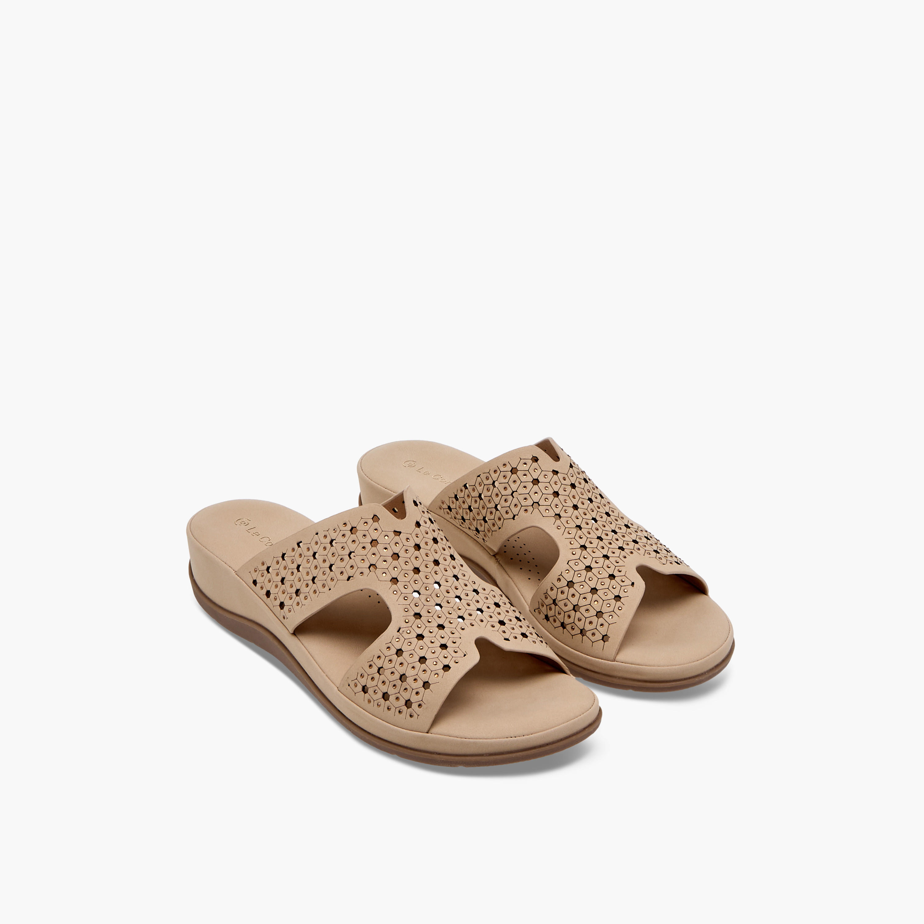 Le Confort Embellished Slip-On Comfort Sandals-women-shoes-flats-sandals-image-1