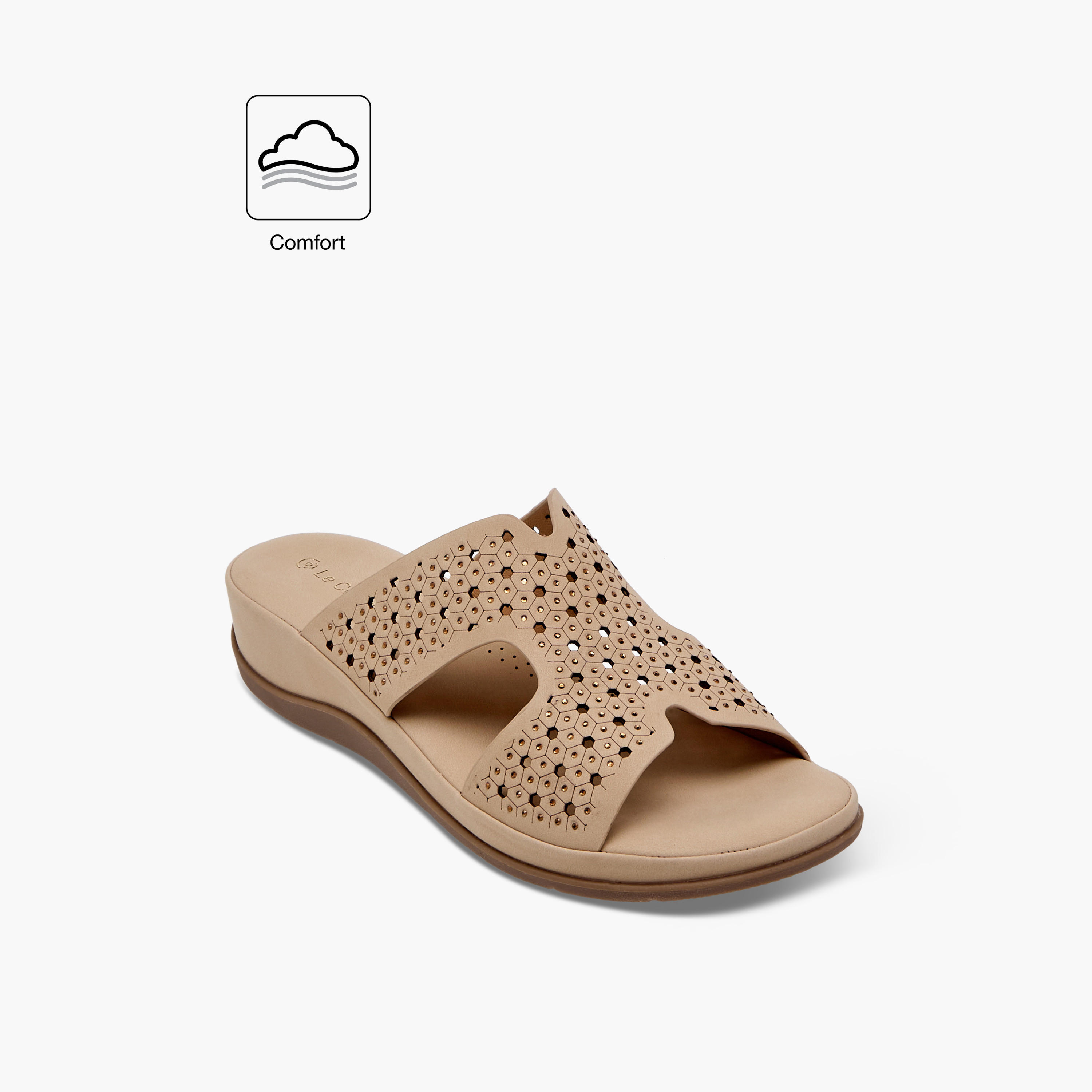 Le Confort Embellished Slip-On Comfort Sandals-women-shoes-flats-sandals-image-2