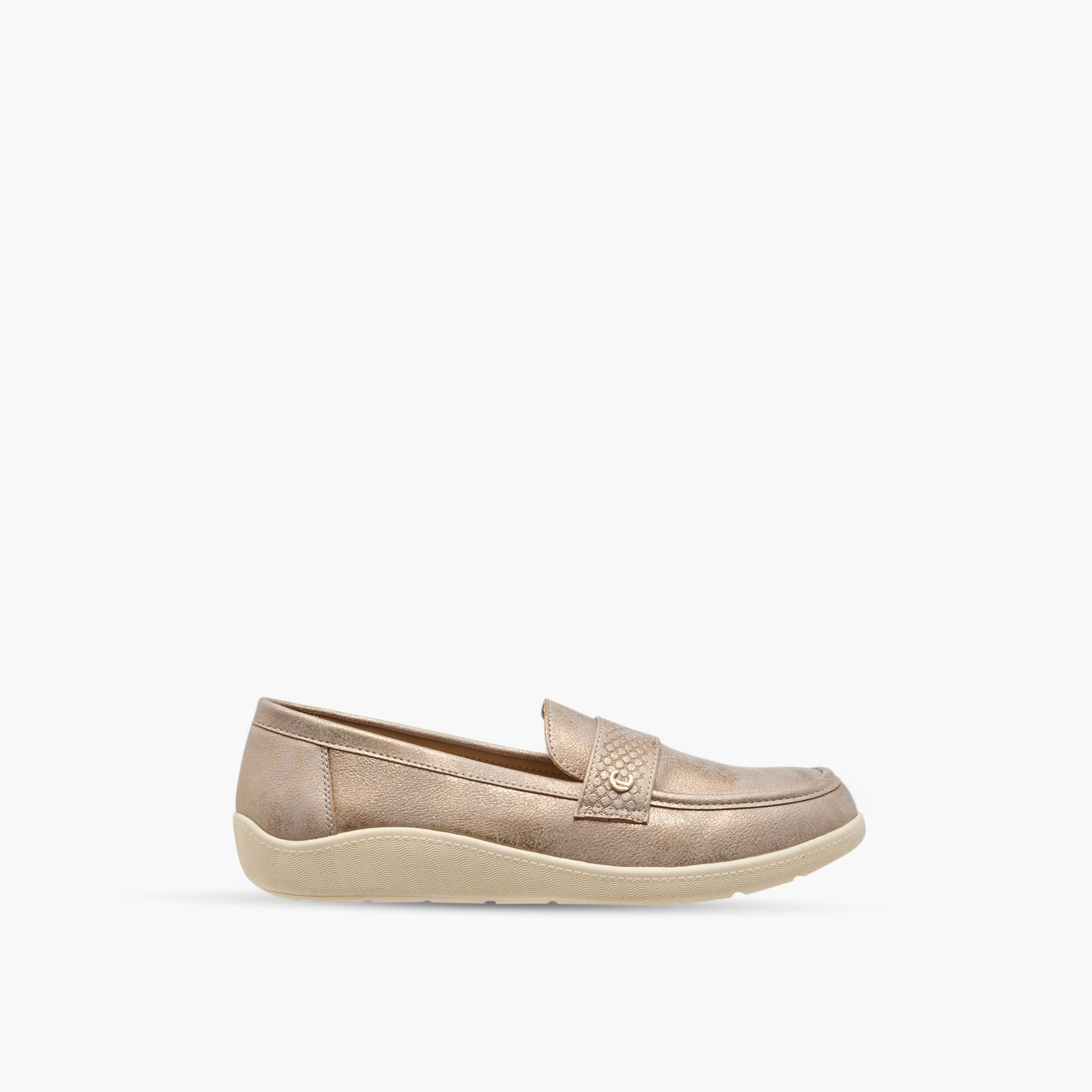 Le Confort Textured Slip-On Comfort Loafers with Metallic Trim-women-shoes-loafersandmoccasins-image-3