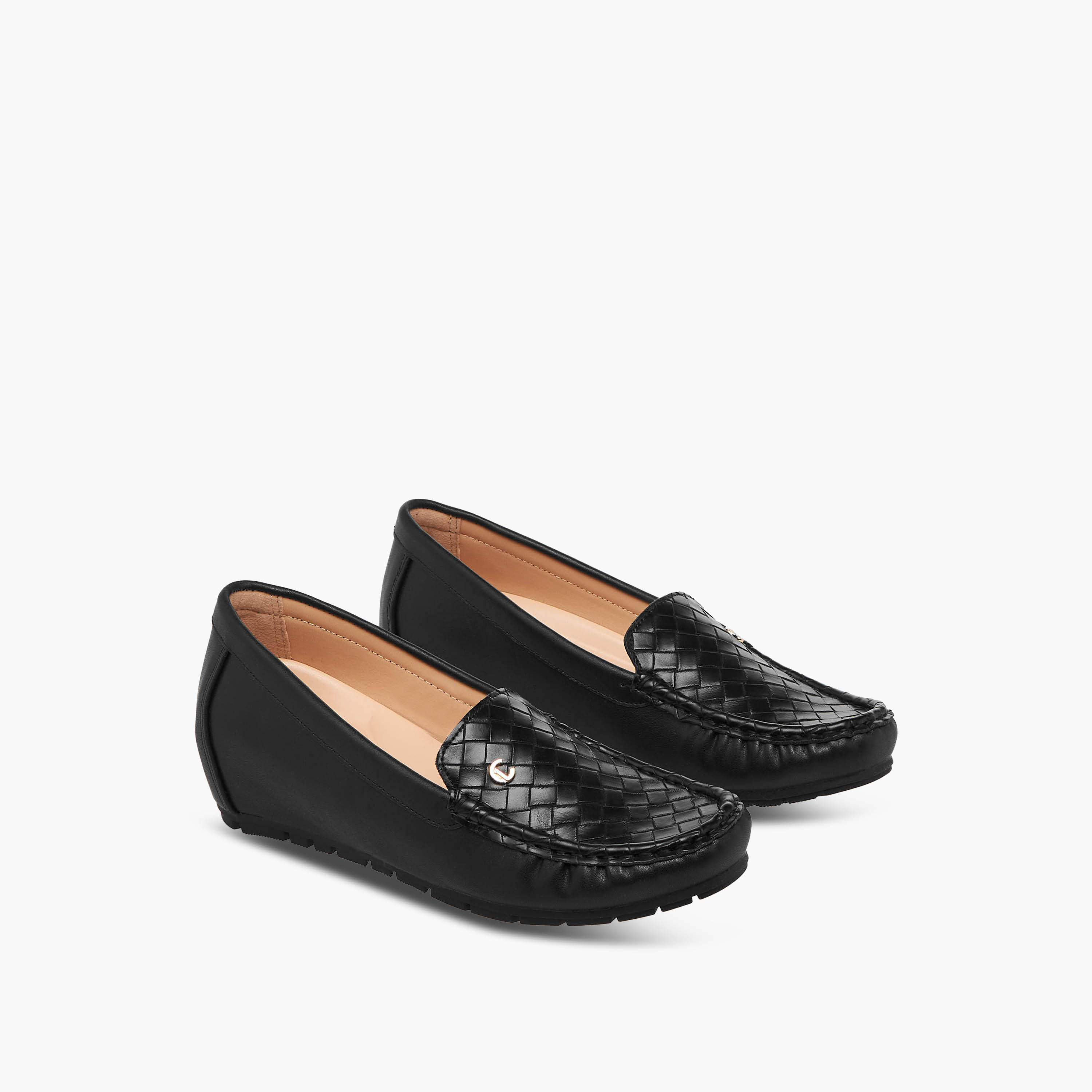 Le Confort Women Wedge Heel Loafers-women-shoes-sandals-heeled-image-1