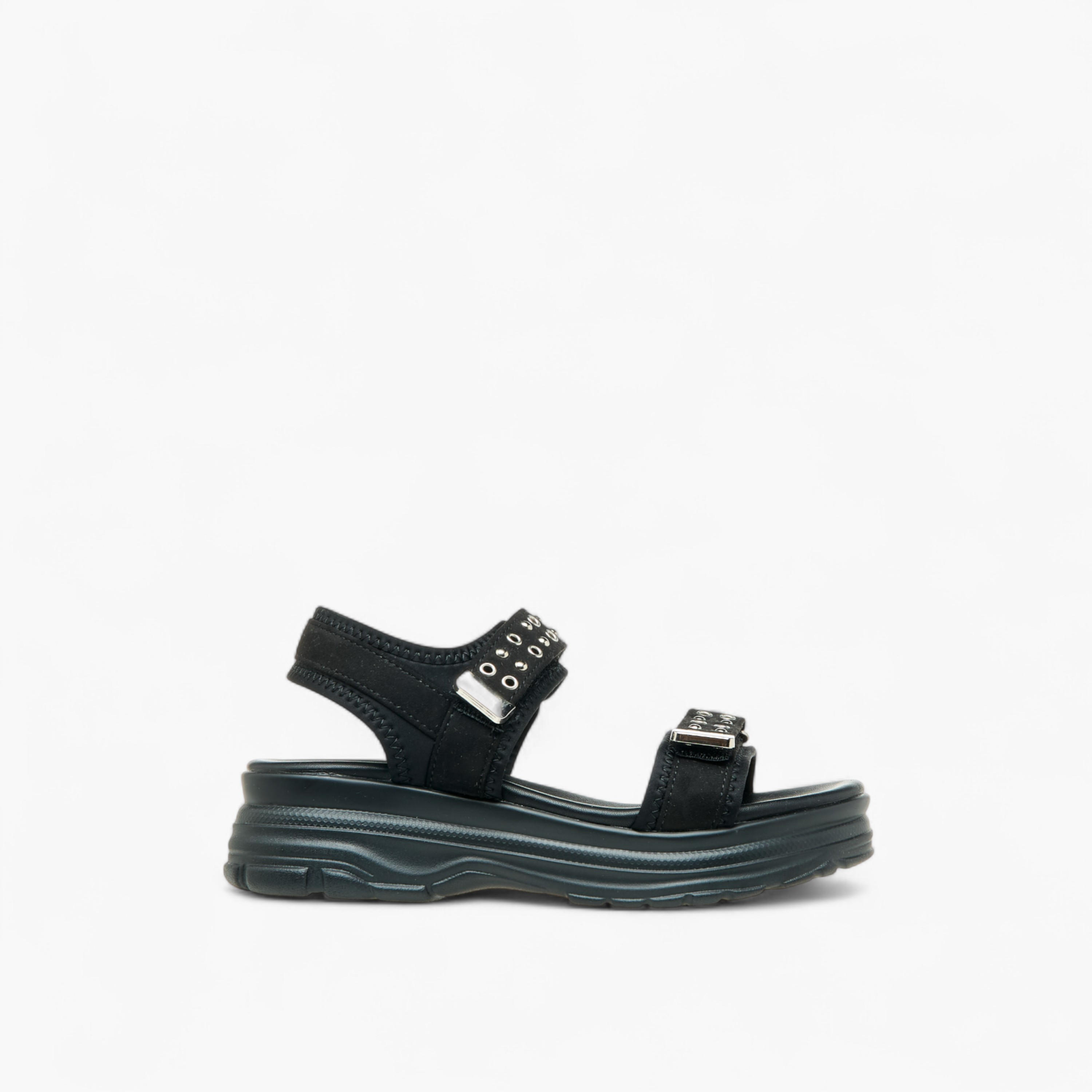 Le Confort Rivet Embellished Sandals with Hook and Loop Closure-girls-shoes-sandals-image-2