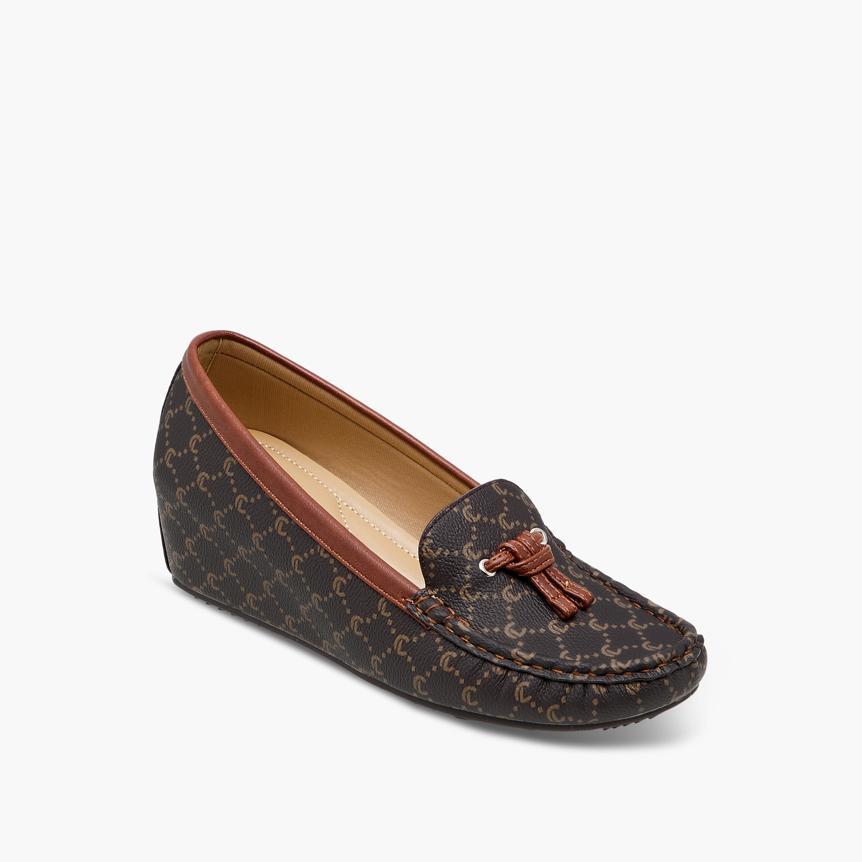 Le Confort Monogram Print Slip-On Loafers-women-shoes-loafersandmoccasins-image-3