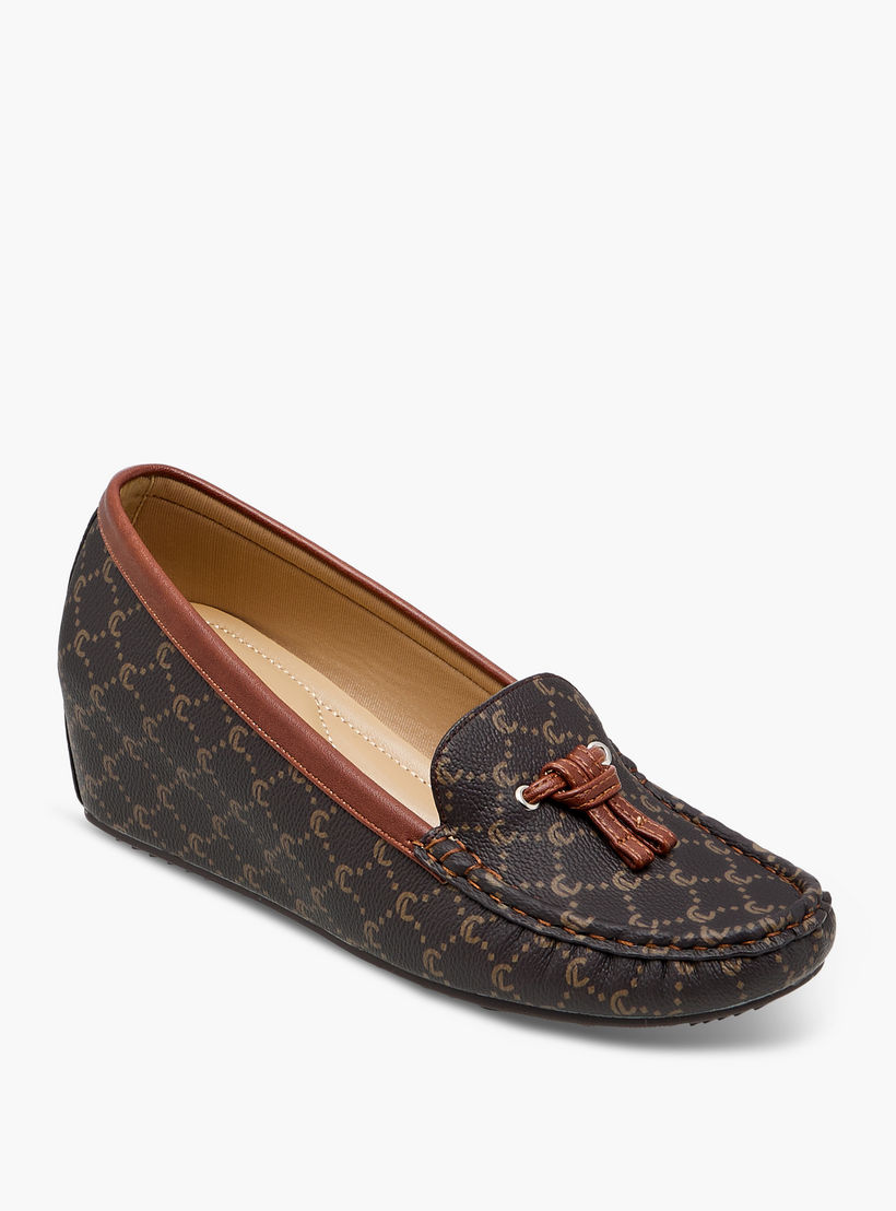 Le Confort Monogram Print Slip-On Loafers-women-shoes-loafersandmoccasins-image-3
