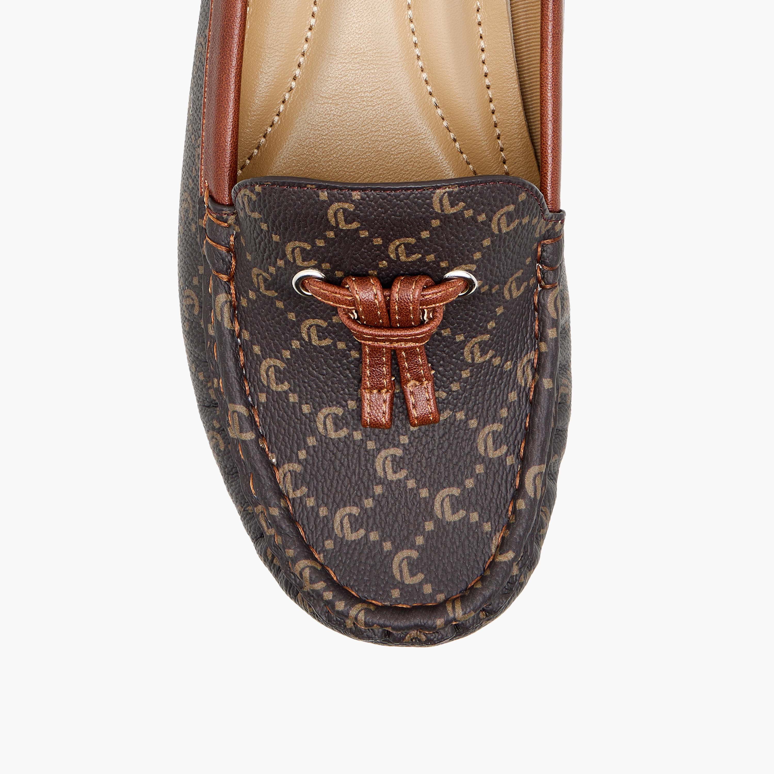 Le Confort Monogram Print Slip-On Loafers-women-shoes-heels-image-5