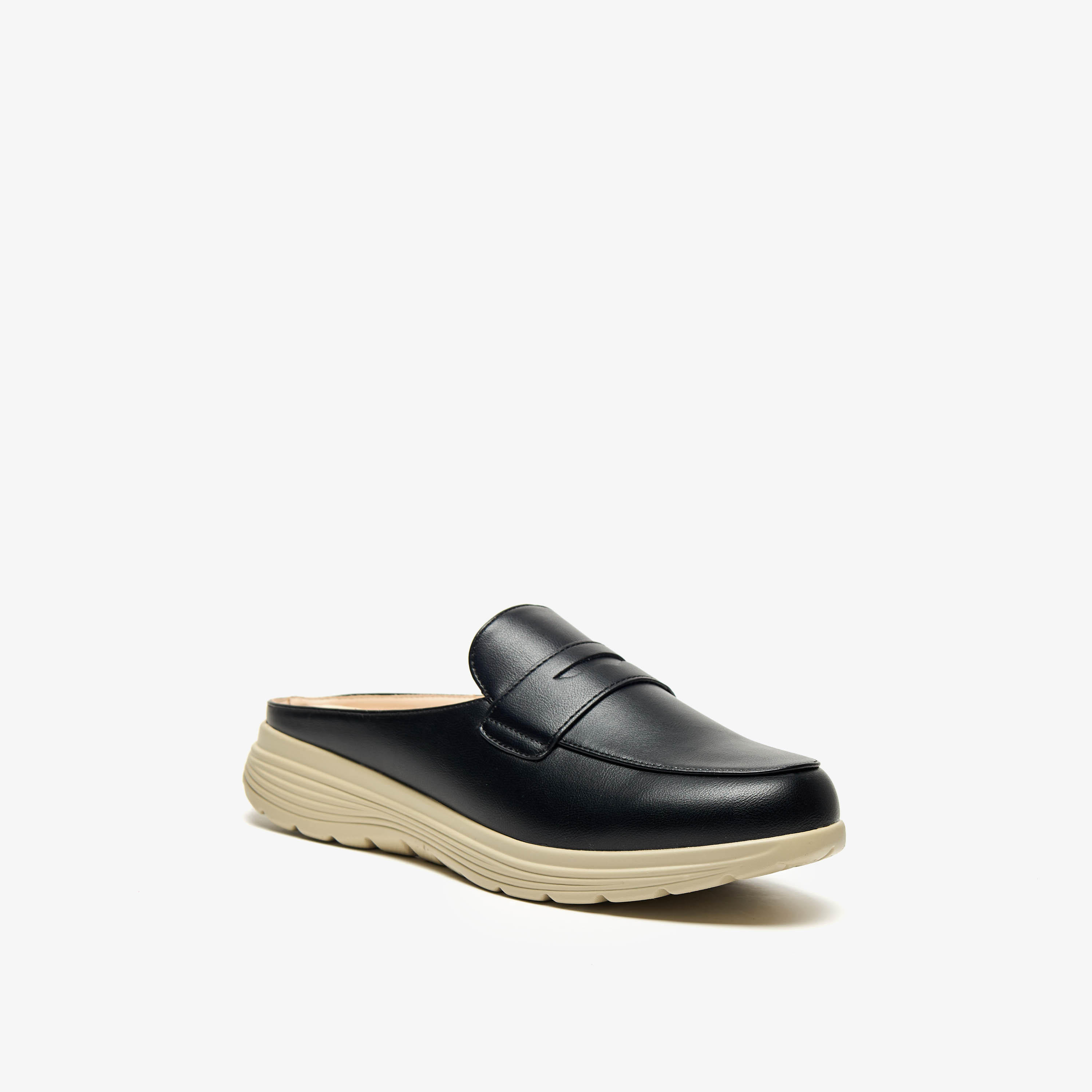 Le Confort Solid Slip-On Comfort Mules-women-shoes-flats-loafers-image-1