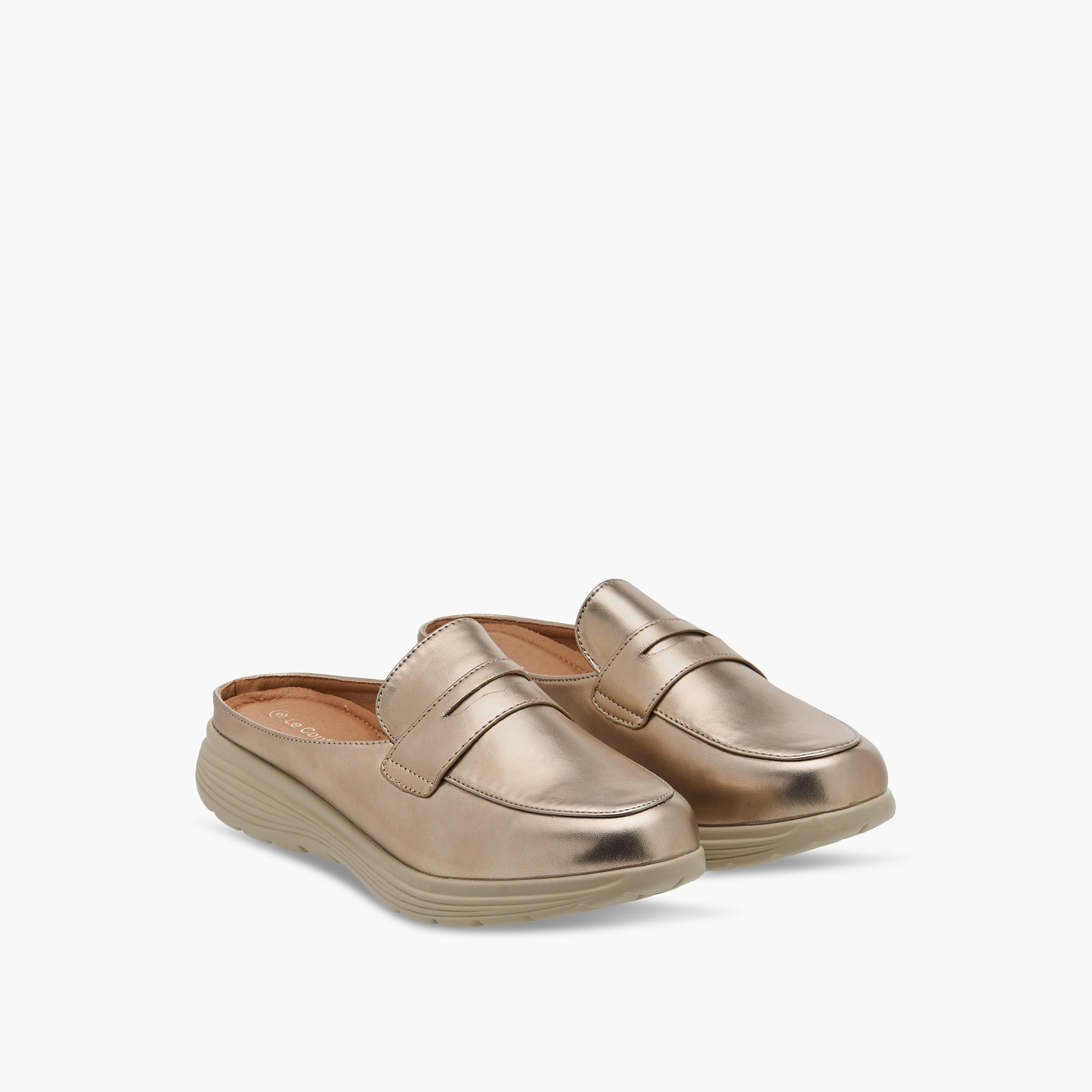 Le Confort Solid Slip-On Comfort Mules-women-shoes-flats-loafers-image-1