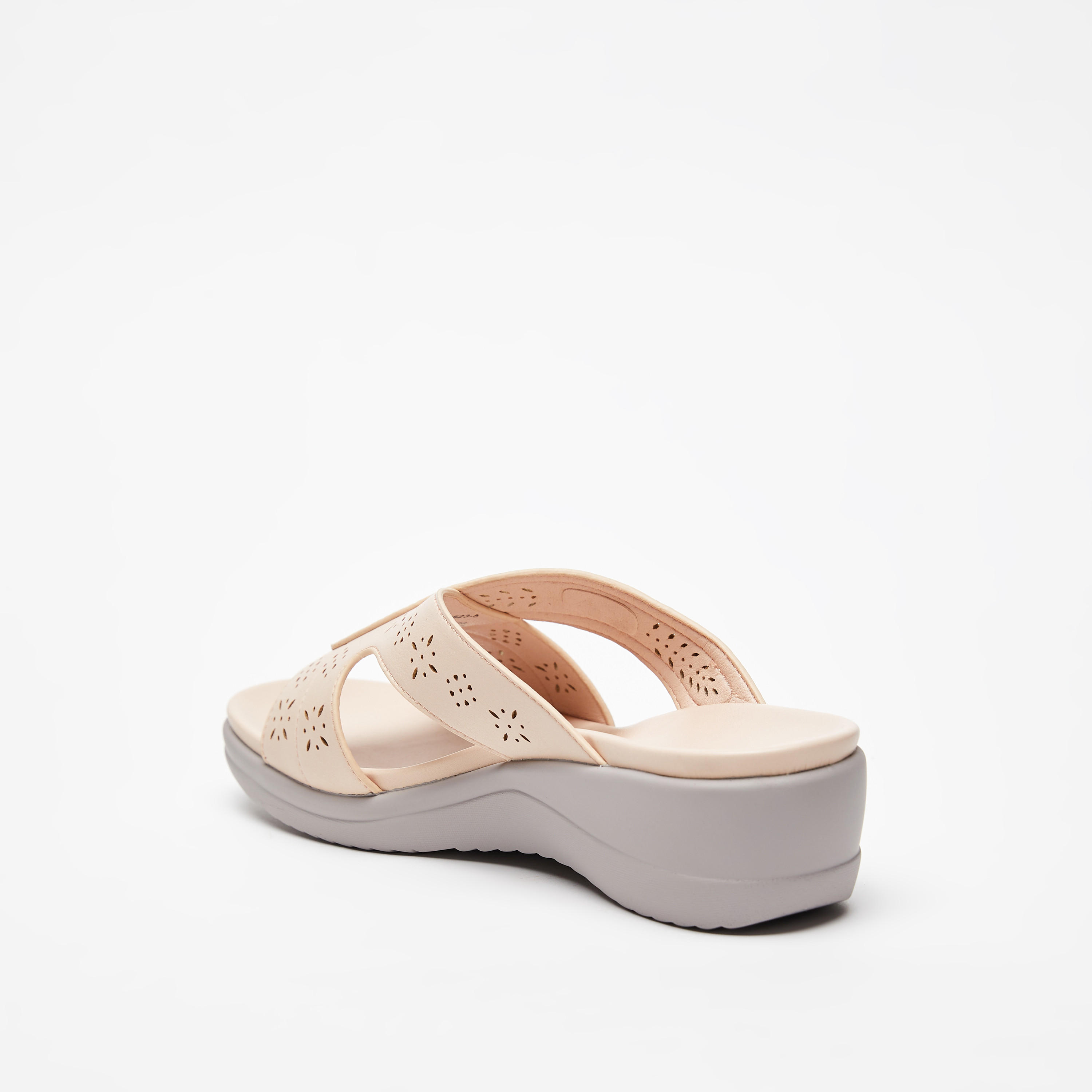 Cut-Out Detail Slide Sandals-women-shoes-flats-sandals-image-2