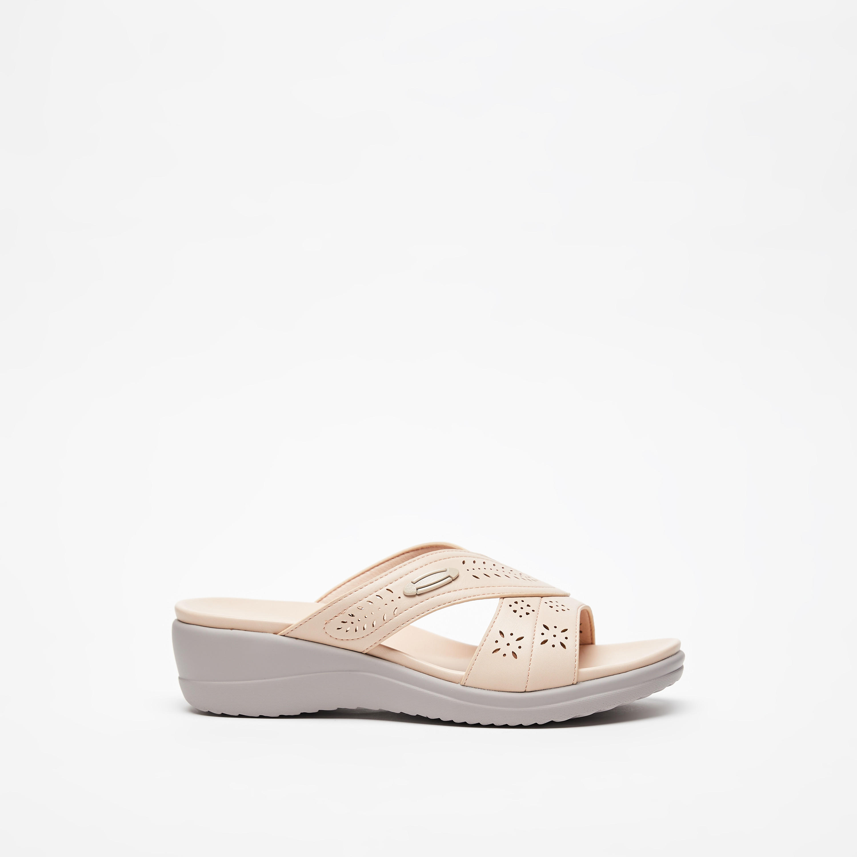 Cut-Out Detail Slide Sandals-women-shoes-flats-sandals-image-3