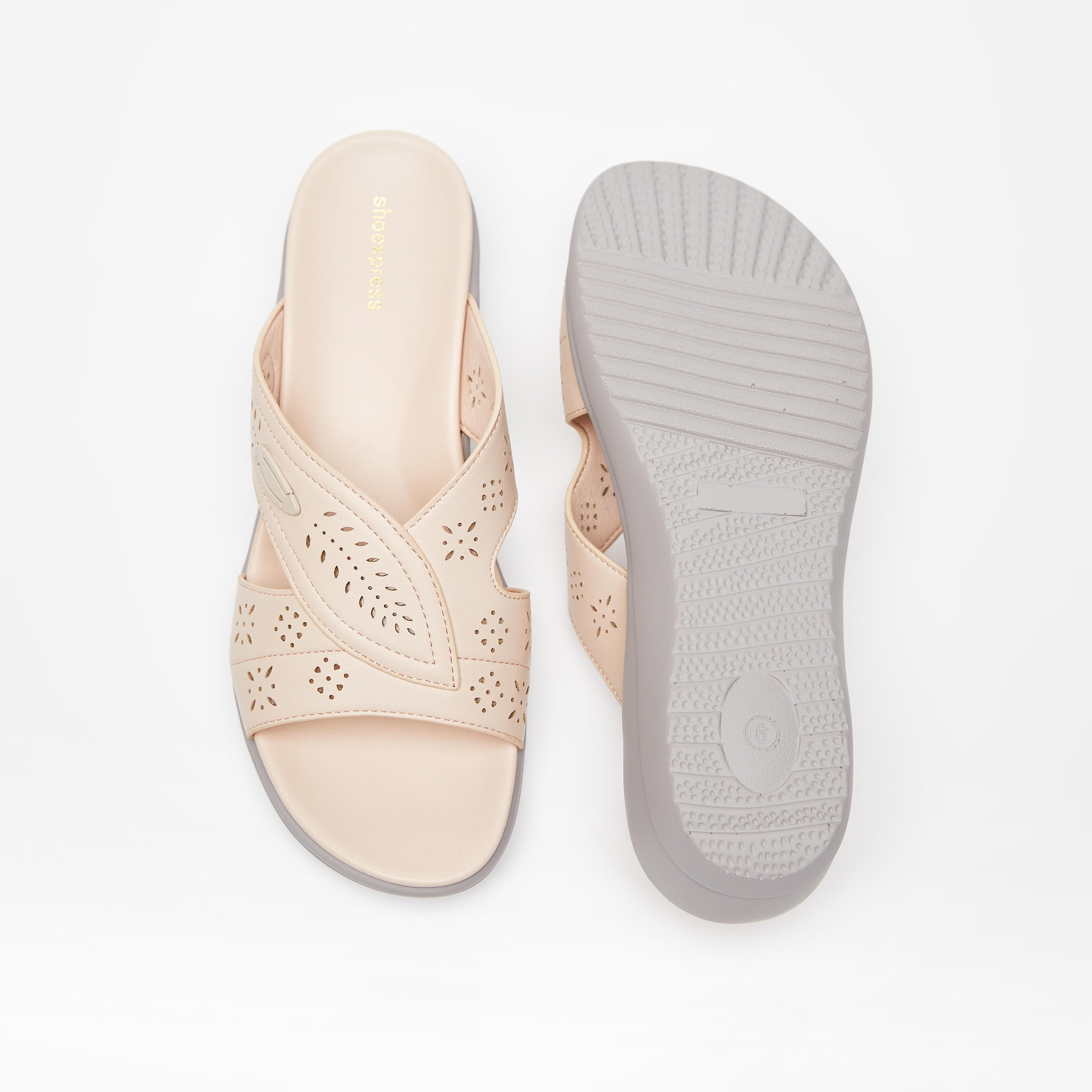 Cut-Out Detail Slide Sandals-women-shoes-flats-sandals-image-4