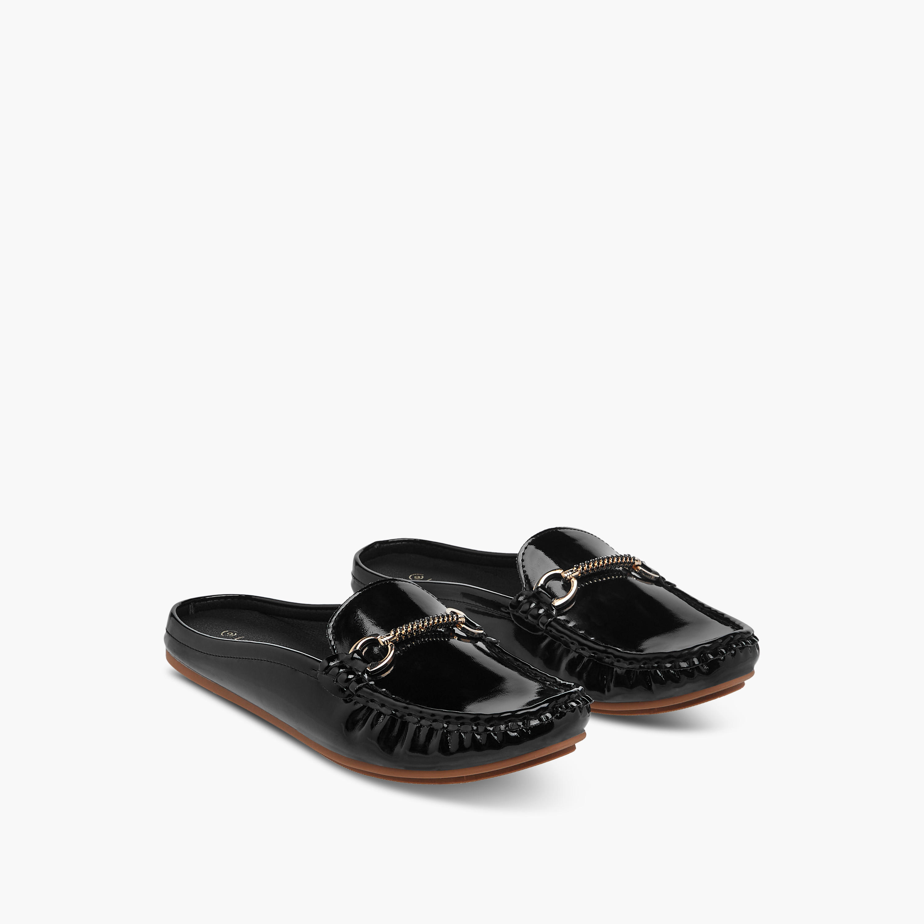 Le Confort Slip-On Comfort Mules with Metal Accent-women-shoes-flats-mules-image-1