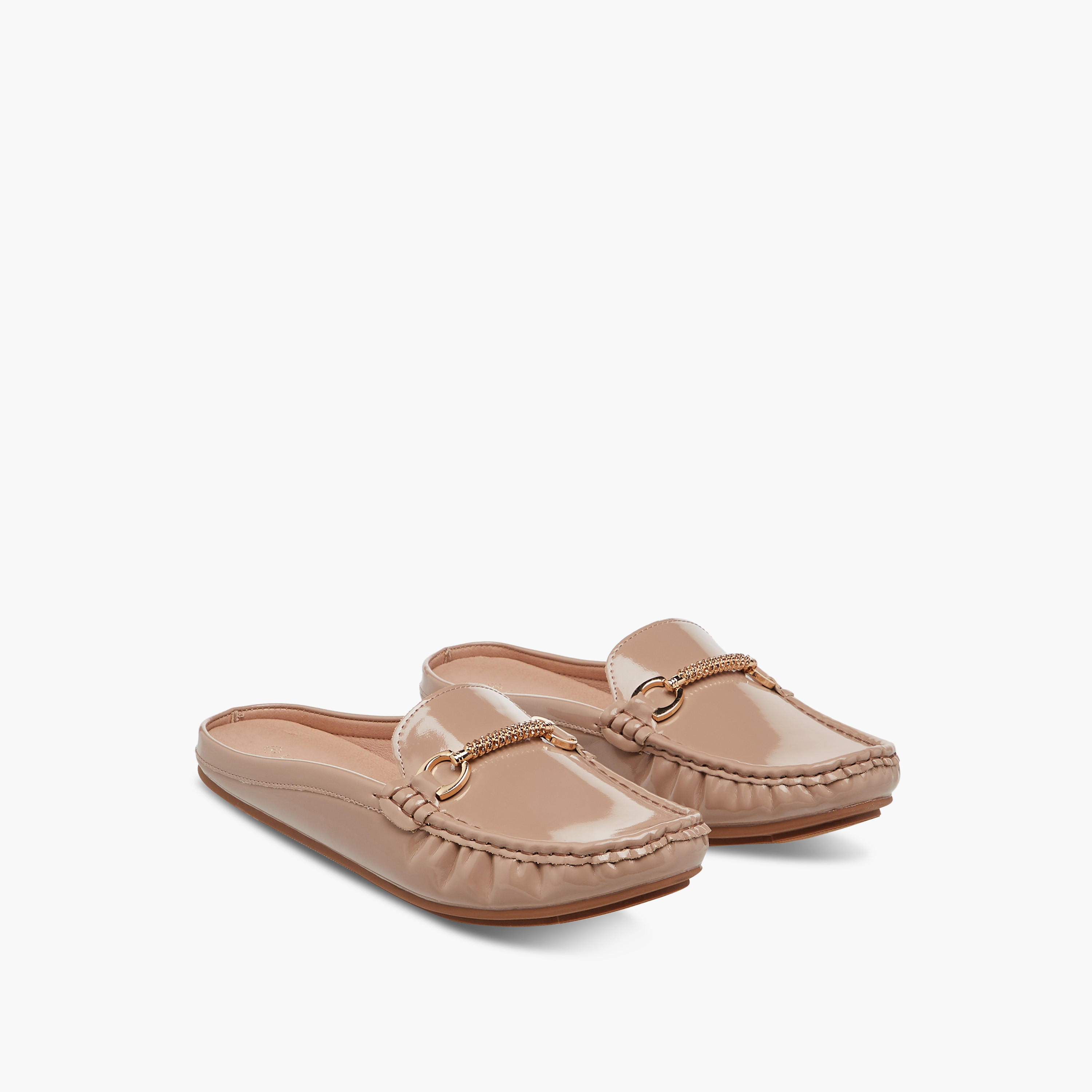 Le Confort Slip-On Comfort Mules with Metal Accent-women-shoes-flats-mules-image-1