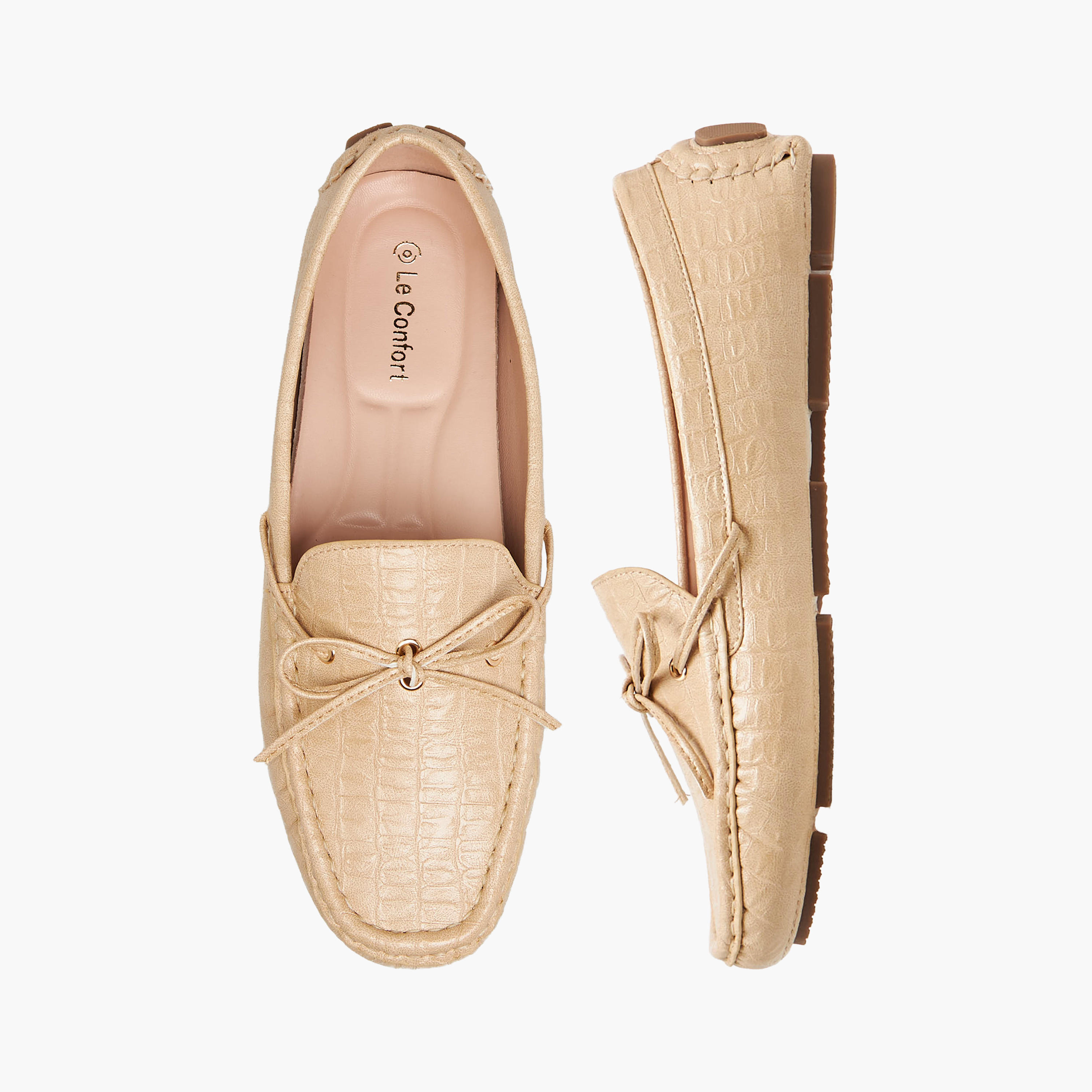 Le Confort Women Bow Detail Moccasins-women-shoes-loafersandmoccasins-image-1