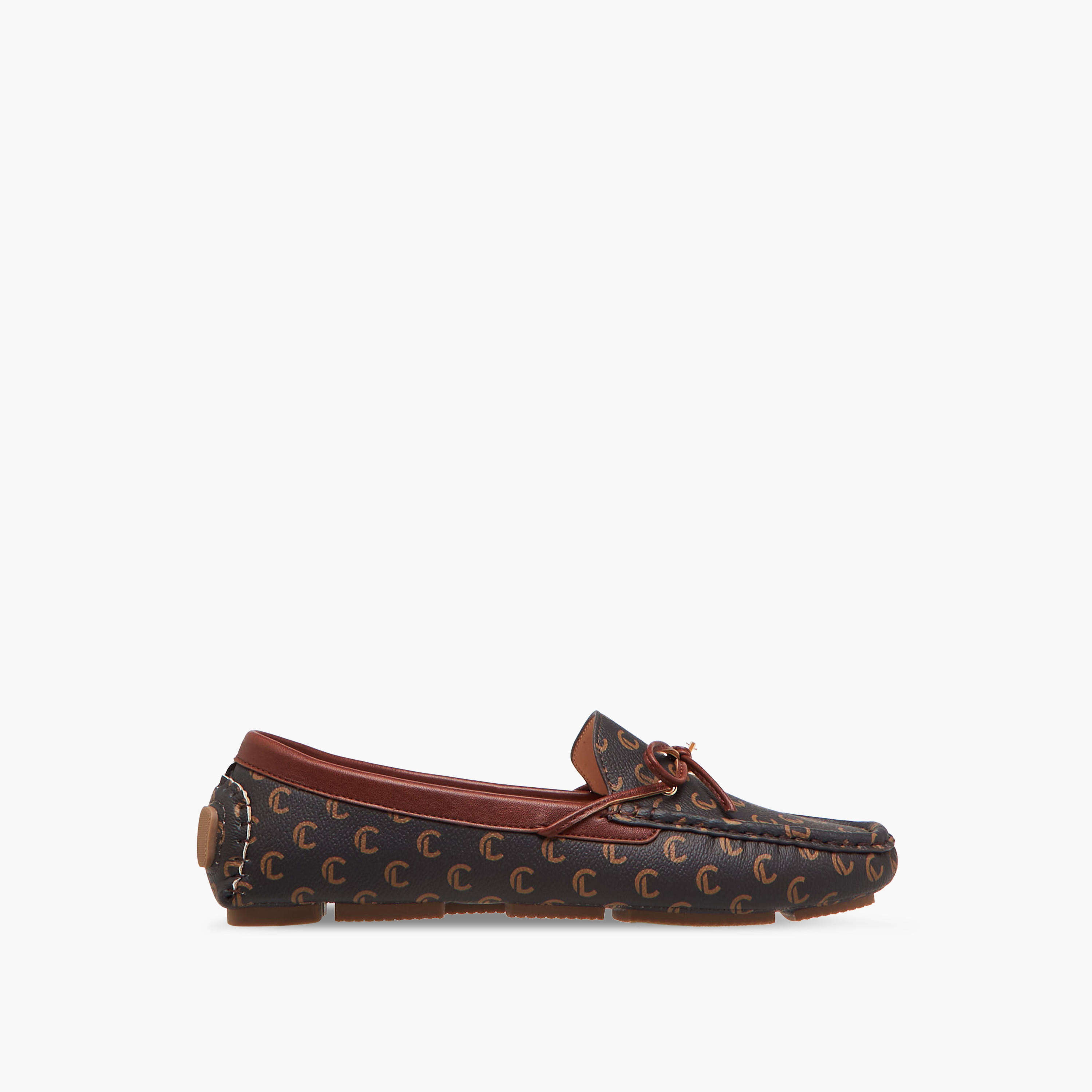 Le Confort Women Monogram Print Moccasins-women-shoes-loafersandmoccasins-image-3