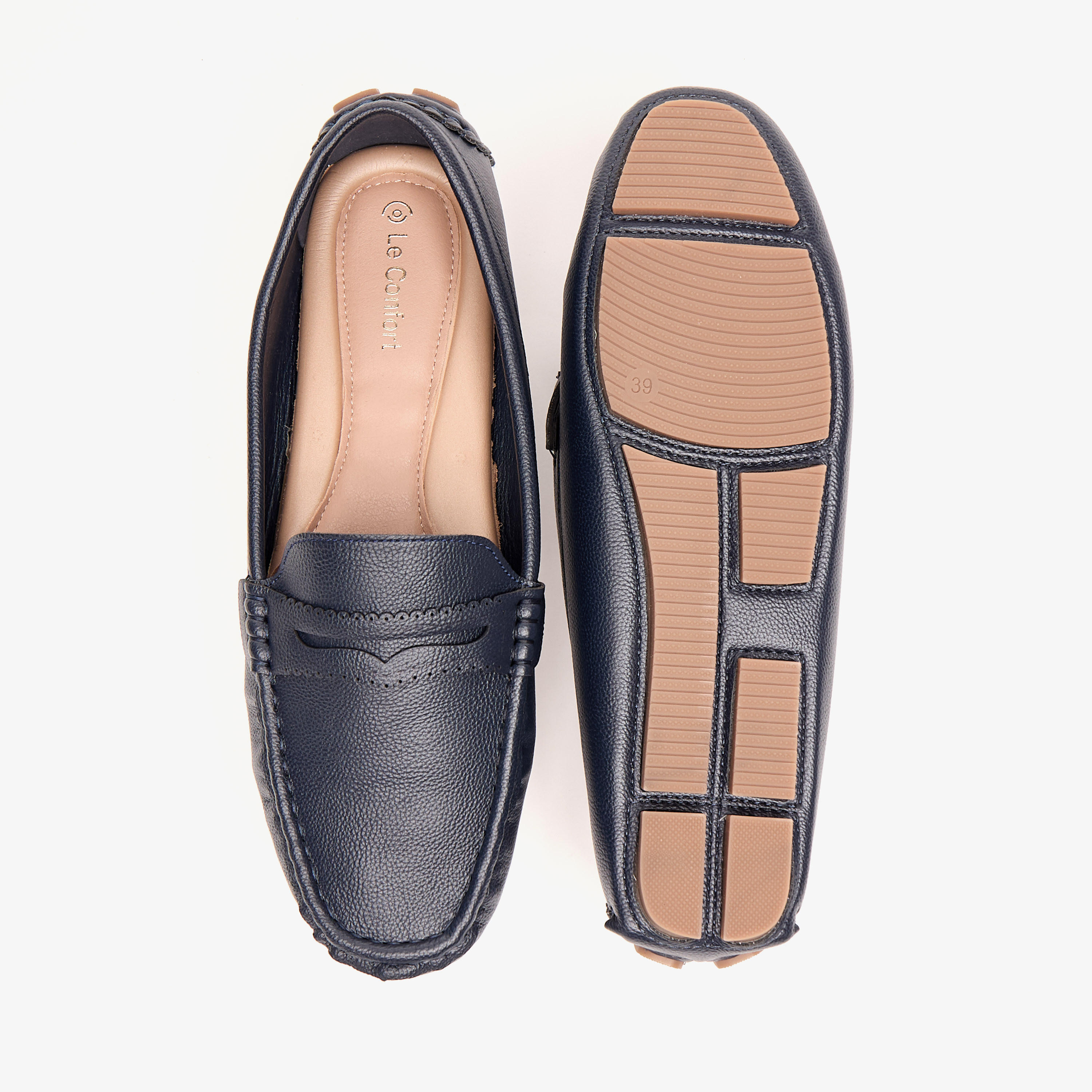 حذاء موكاسين سهل الارتداء بارز الملمس من لو كونفورت-women-shoes-flats-loafers-image-10
